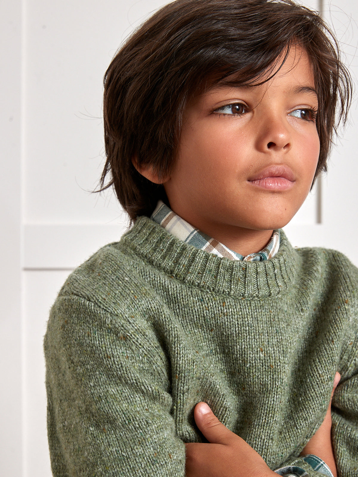 Jungenpullover aus Merino-Wolle