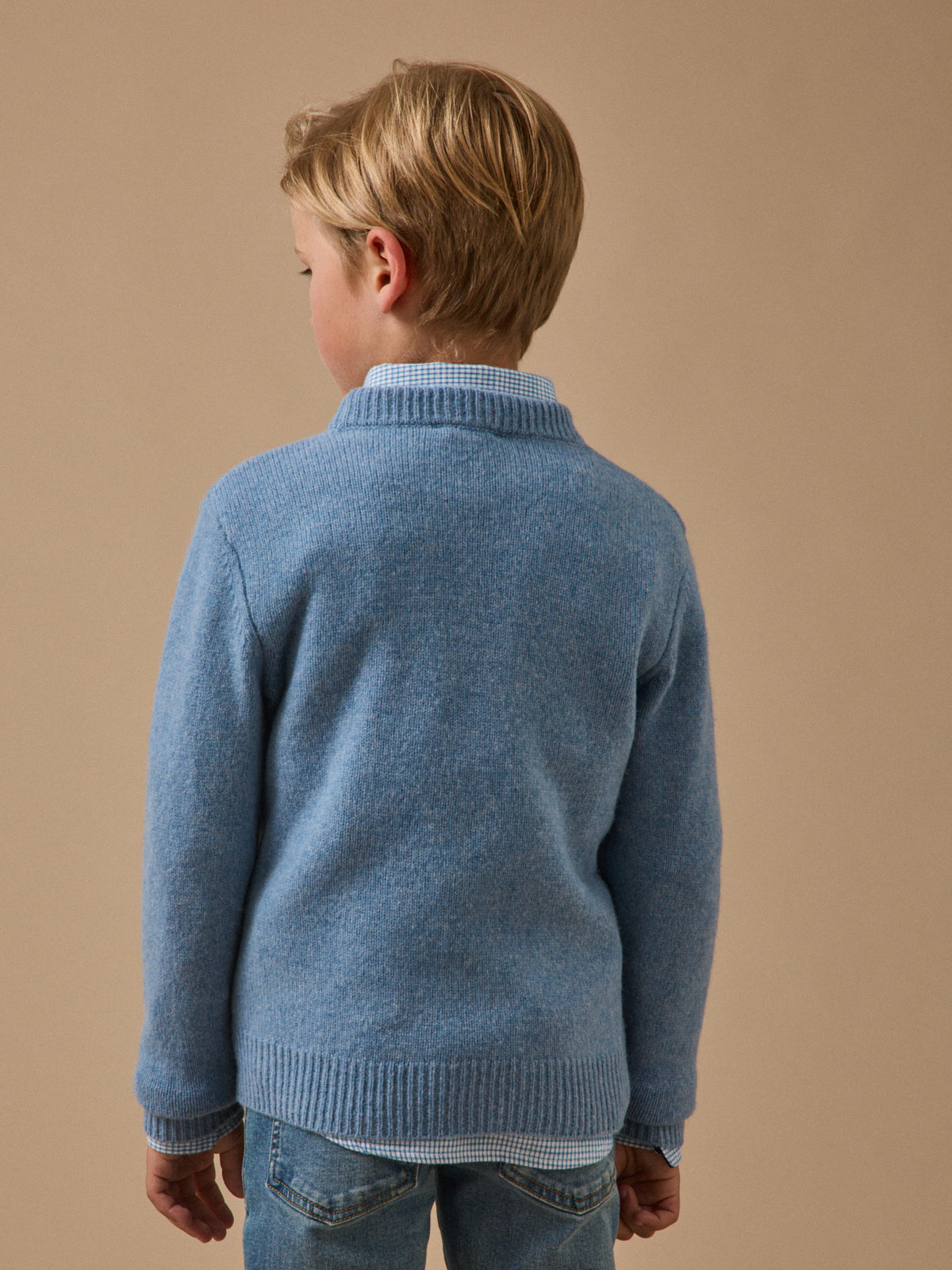 Jungenpullover aus Merino-Wolle