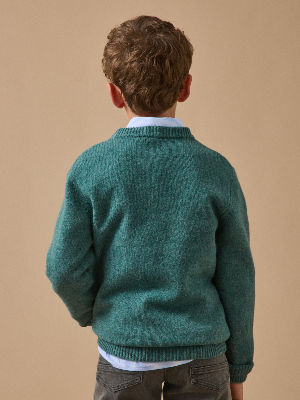 Jungenpullover aus Merino-Wolle