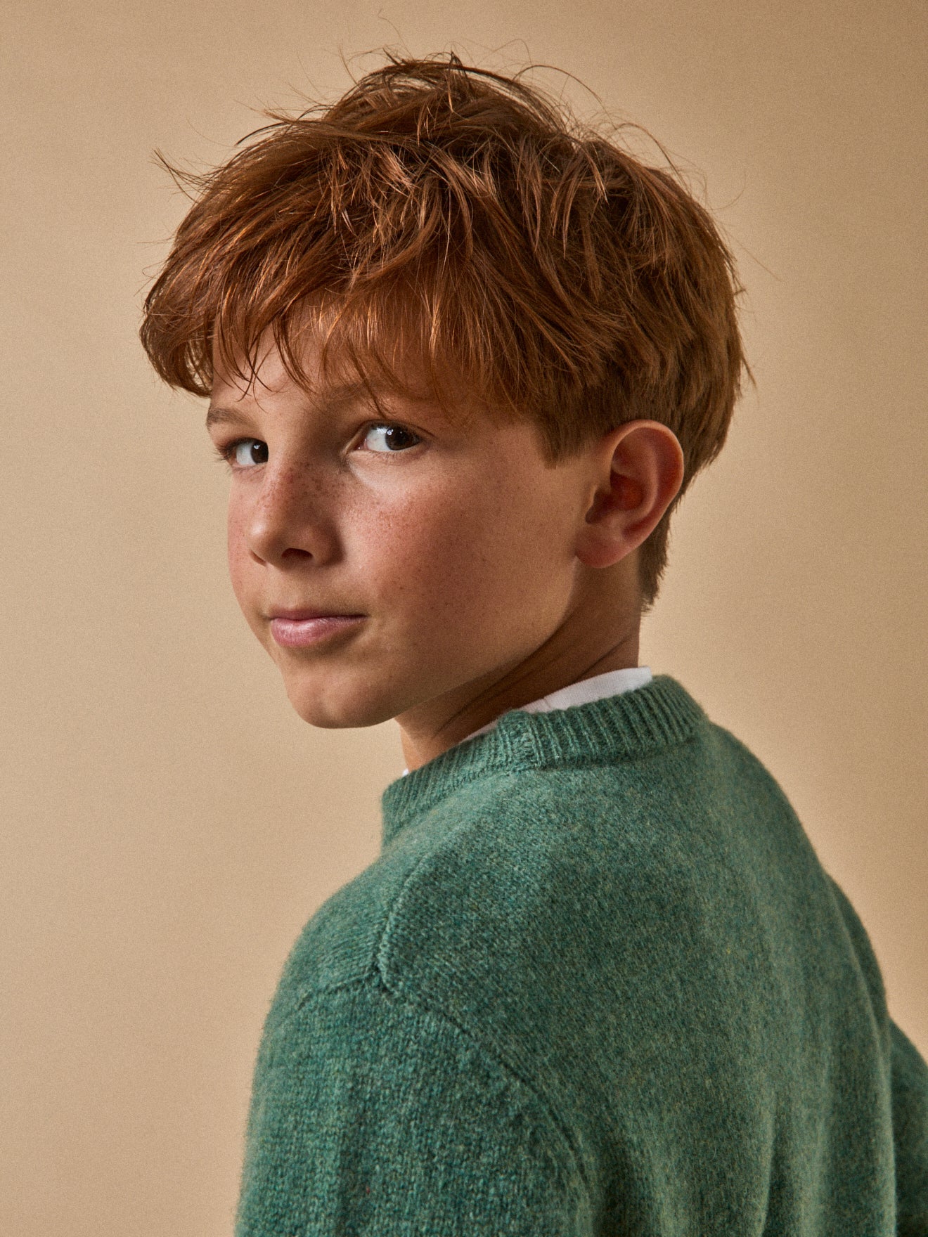 Jungenpullover aus Merino-Wolle