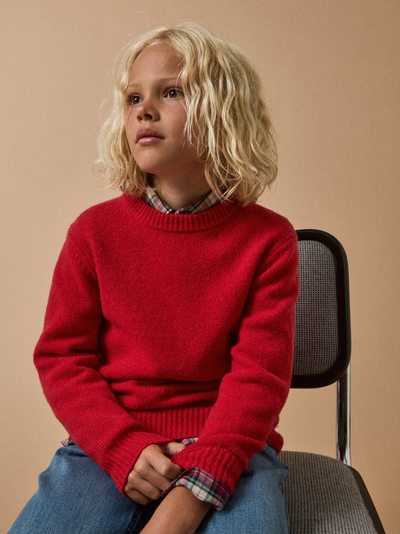 Jungenpullover aus Merino-Wolle