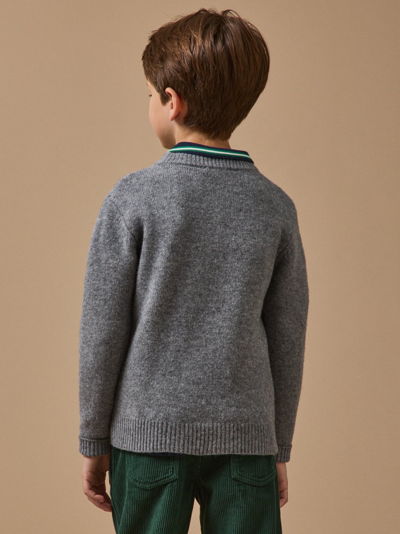 Jungenpullover aus Merino-Wolle