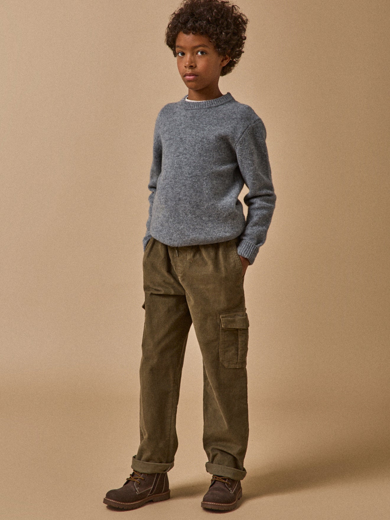 Jungenpullover aus Merino-Wolle