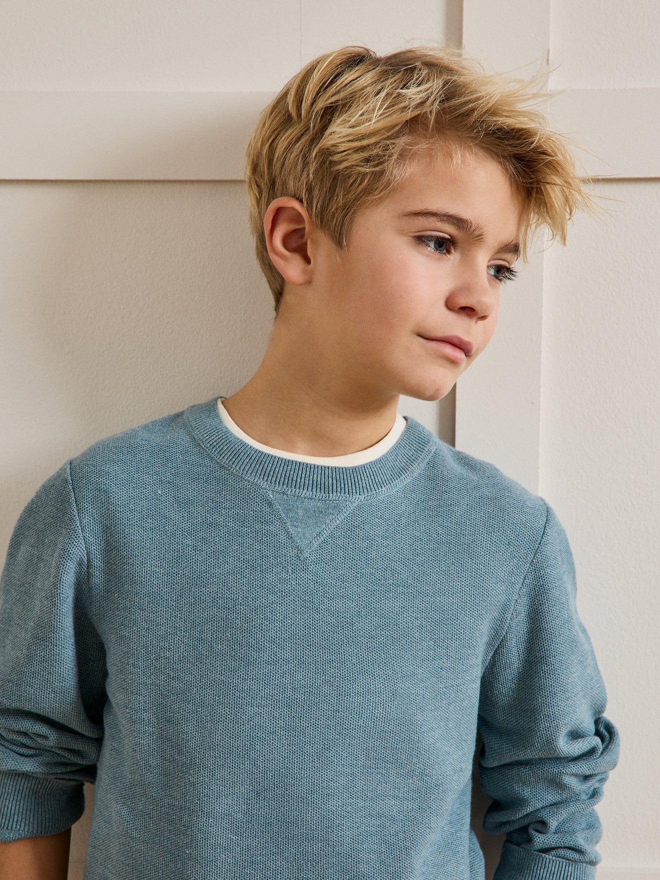 Pull Garçon maille fantaisie