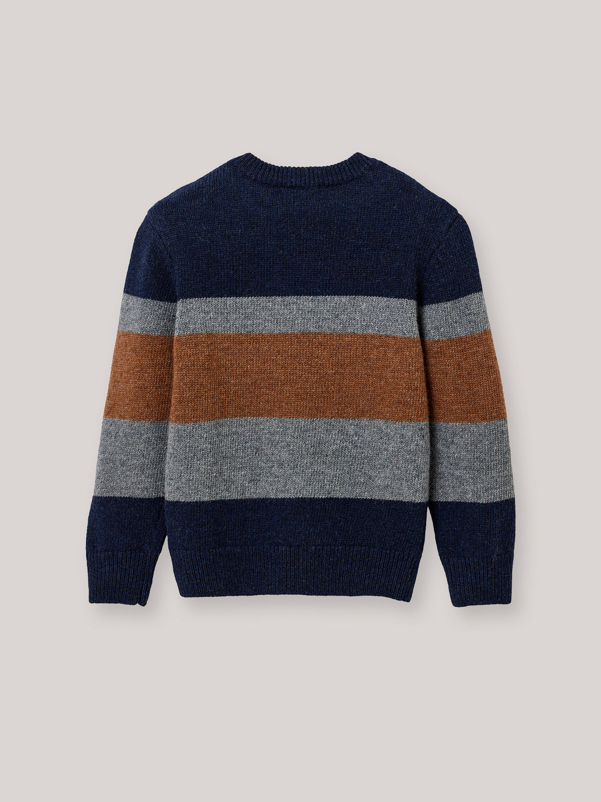 Jungenpullover aus Lambswool mit Streifen