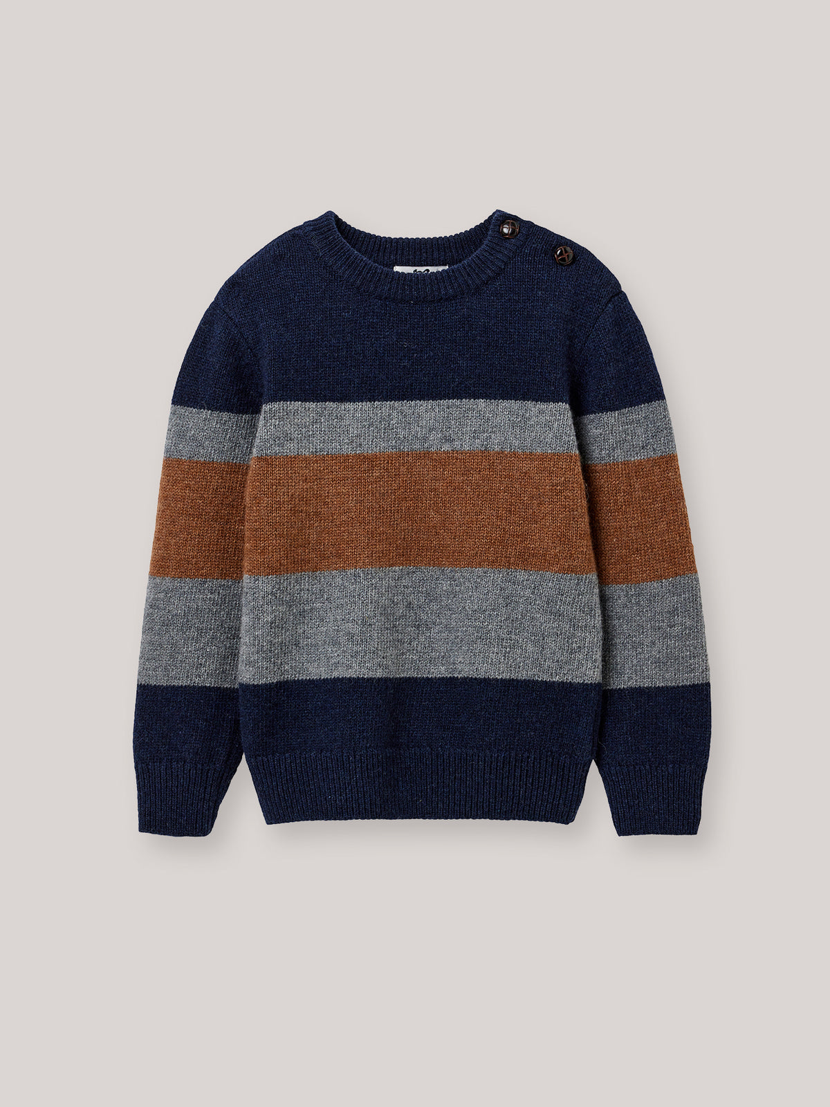 Jungenpullover aus Lambswool mit Streifen