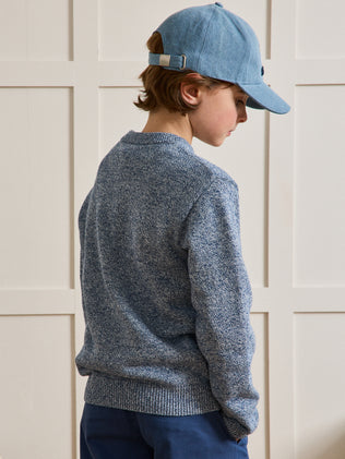 Pull en maille moulinée Garçon