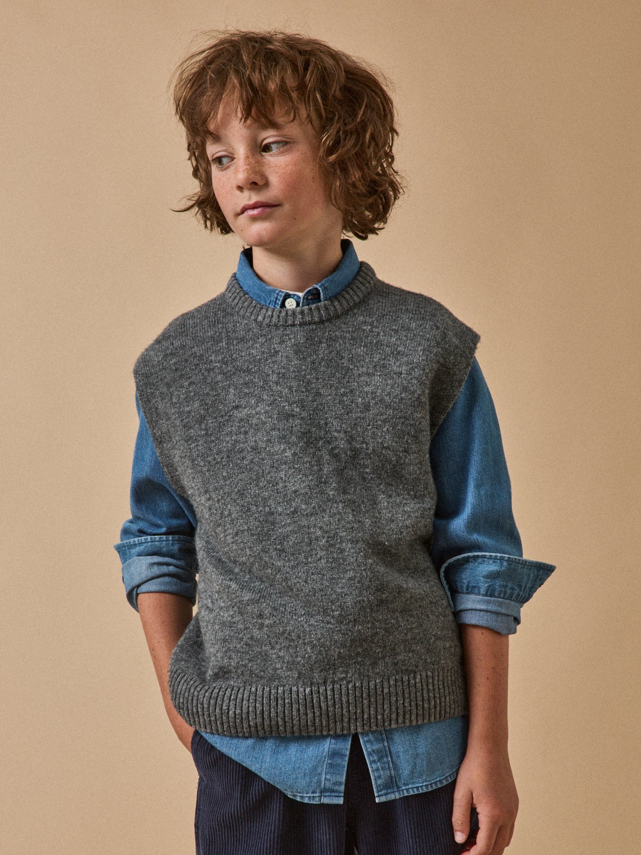 Jungenpullunder aus Wolle