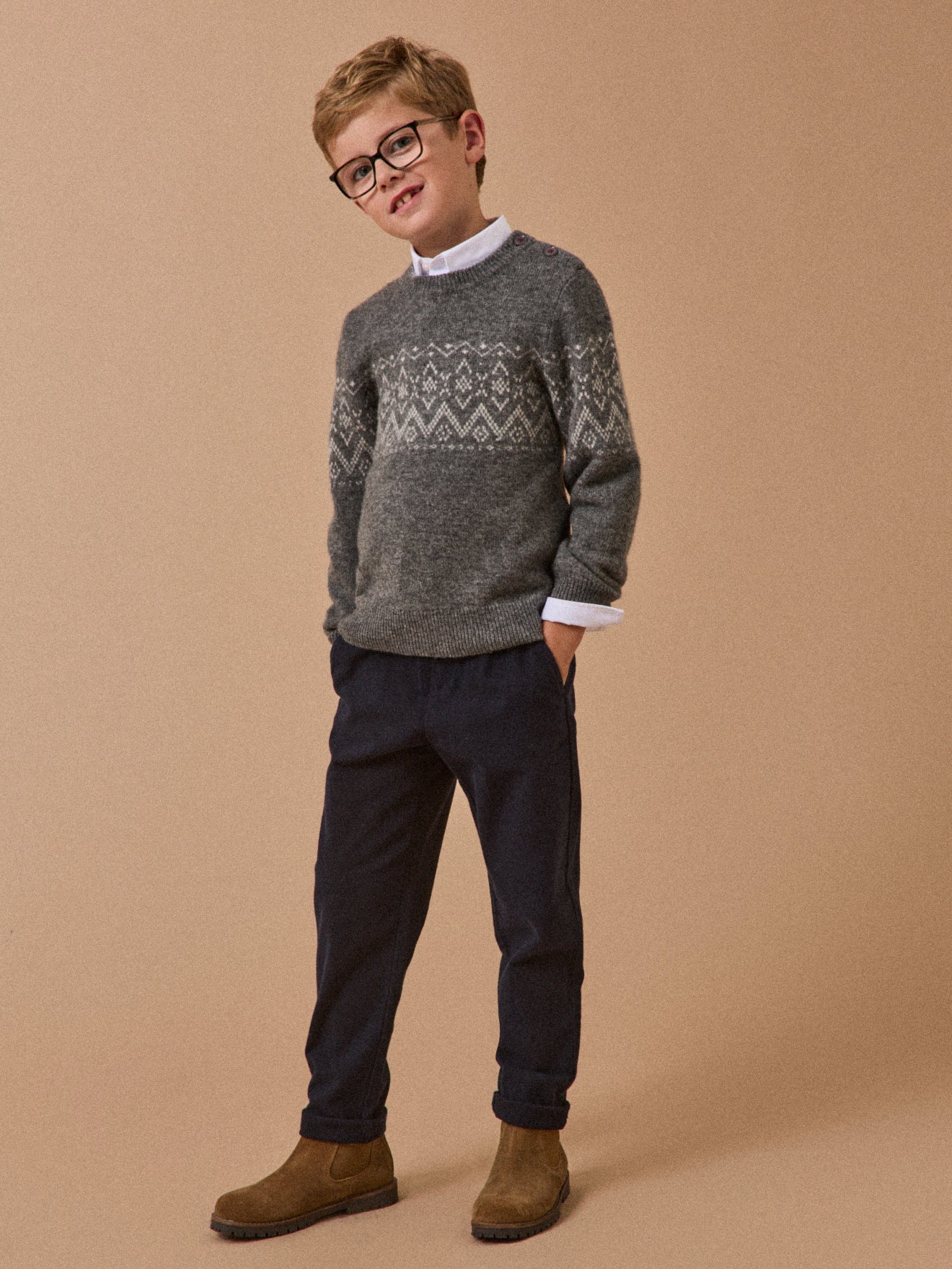 Jungenpullover aus Lambswool