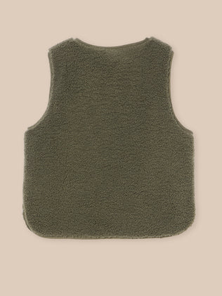 Veste sans manches en sherpa Garçon