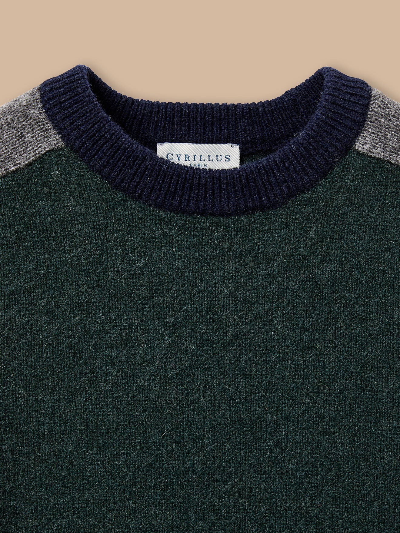 Jungenpullover aus Wolle mit Blockfarben