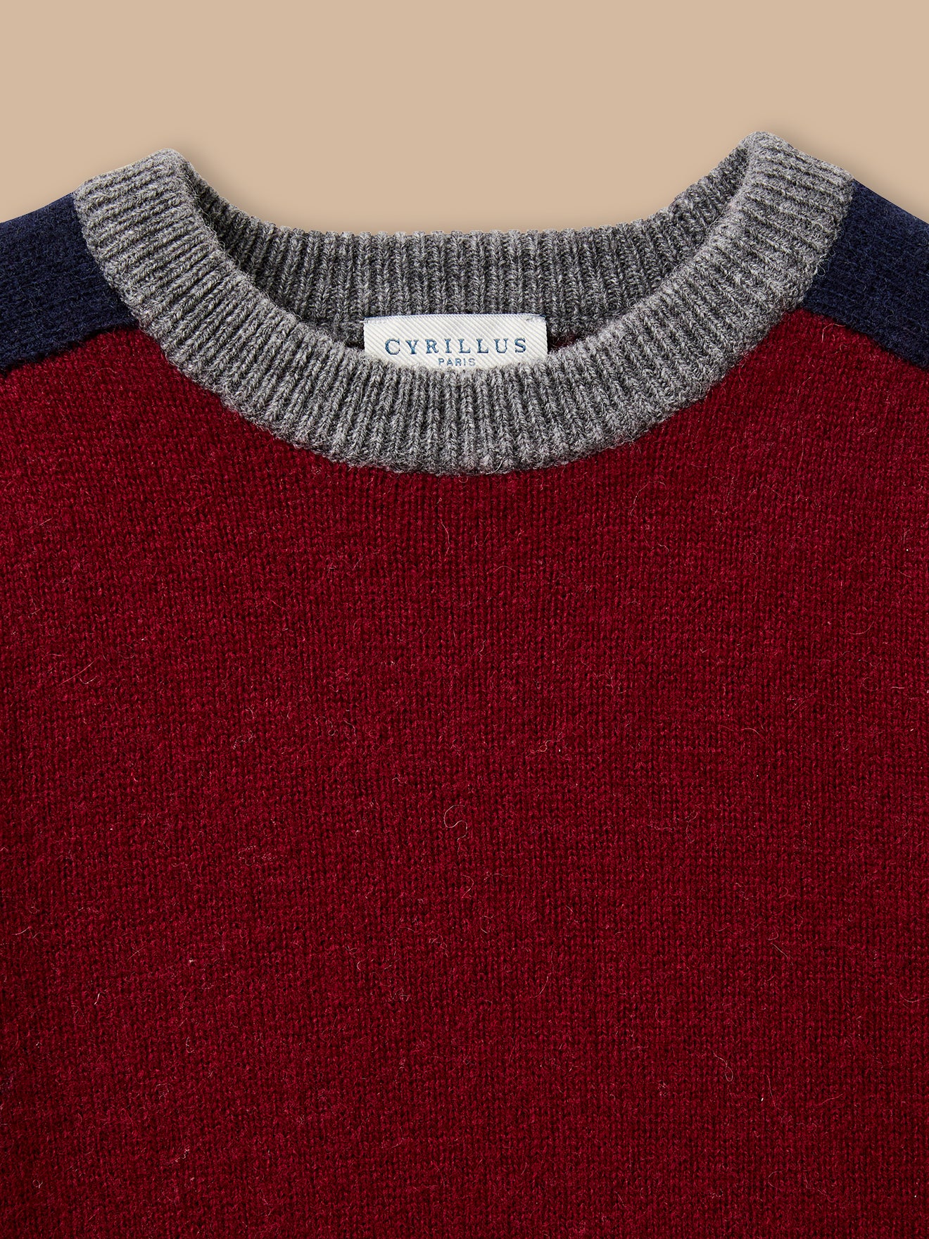 Jungenpullover aus Wolle mit Blockfarben