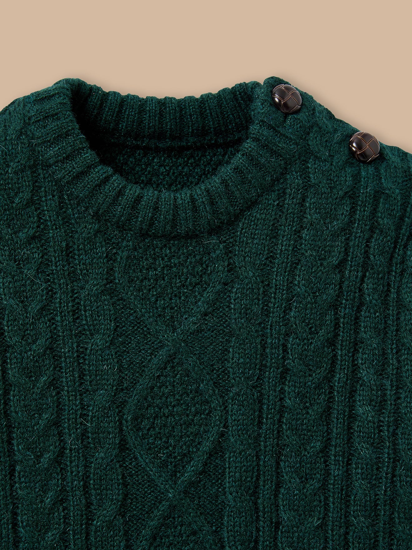 Jungenpullover mit Zopfmuster