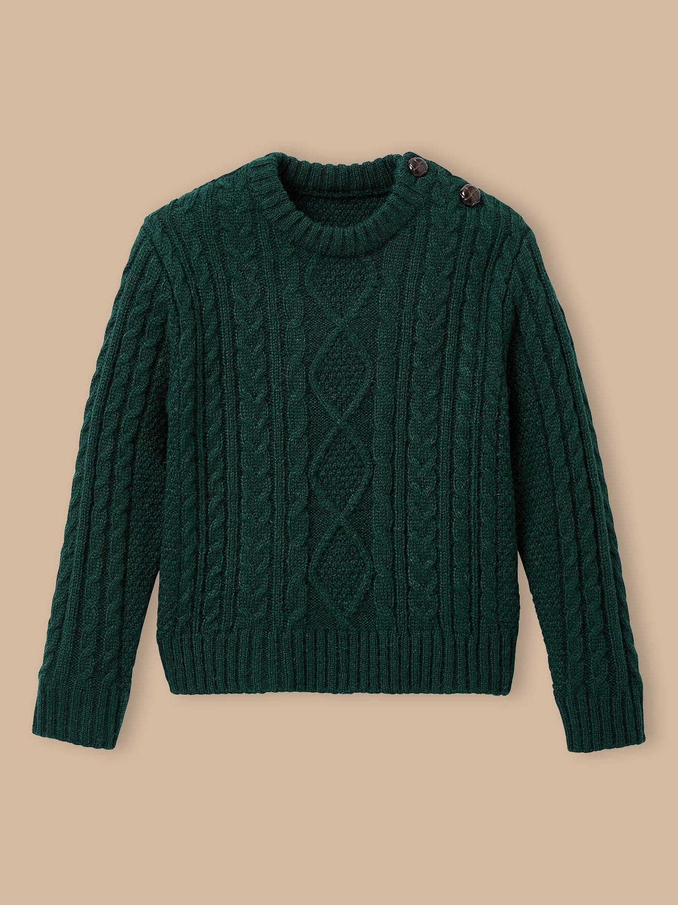 Jungenpullover mit Zopfmuster