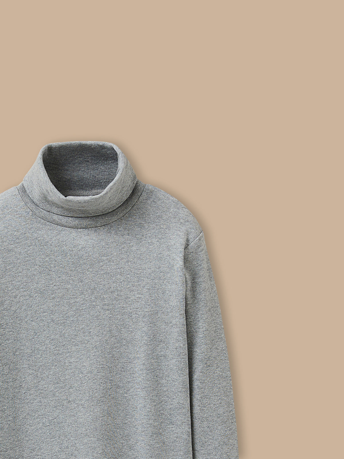 Jungen-Rollkragenpullover – Bio-Baumwolle