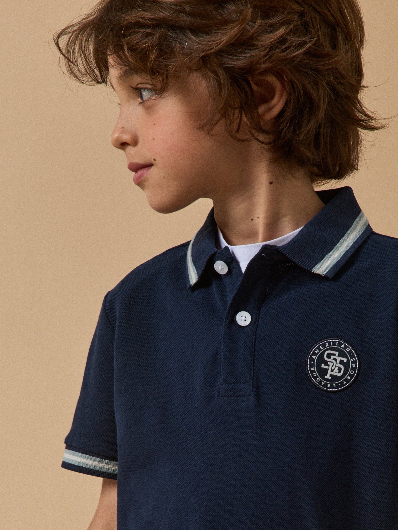 Jungen-Poloshirt aus Pikeestrick – Bio-Baumwolle