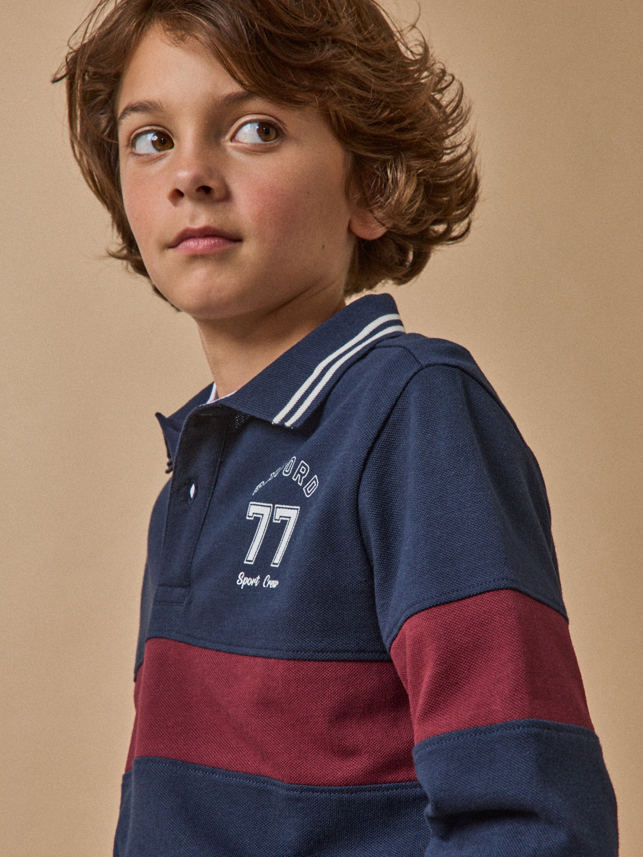 Jungen-Poloshirt aus Pikeestrick – Bio-Baumwolle