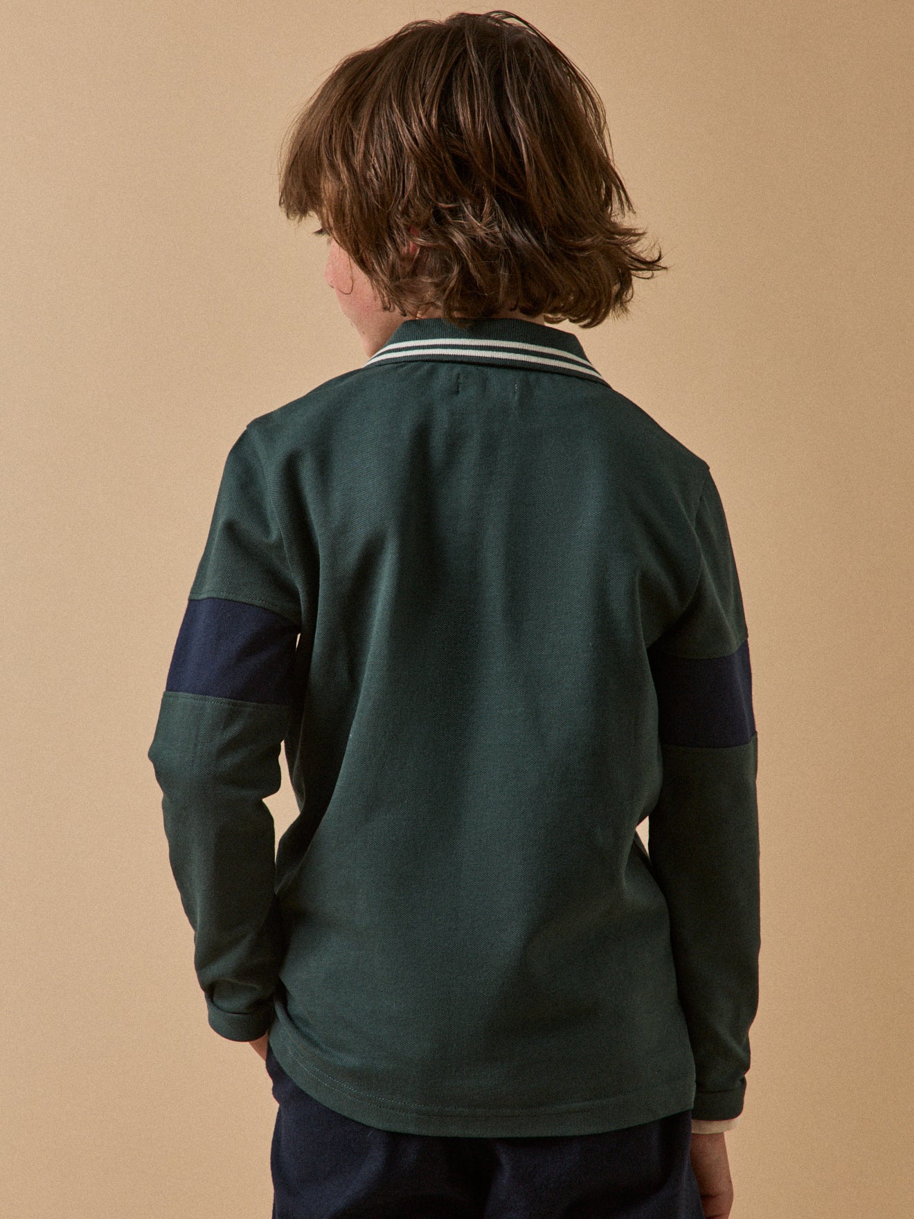 Jungen-Poloshirt aus Pikeestrick – Bio-Baumwolle