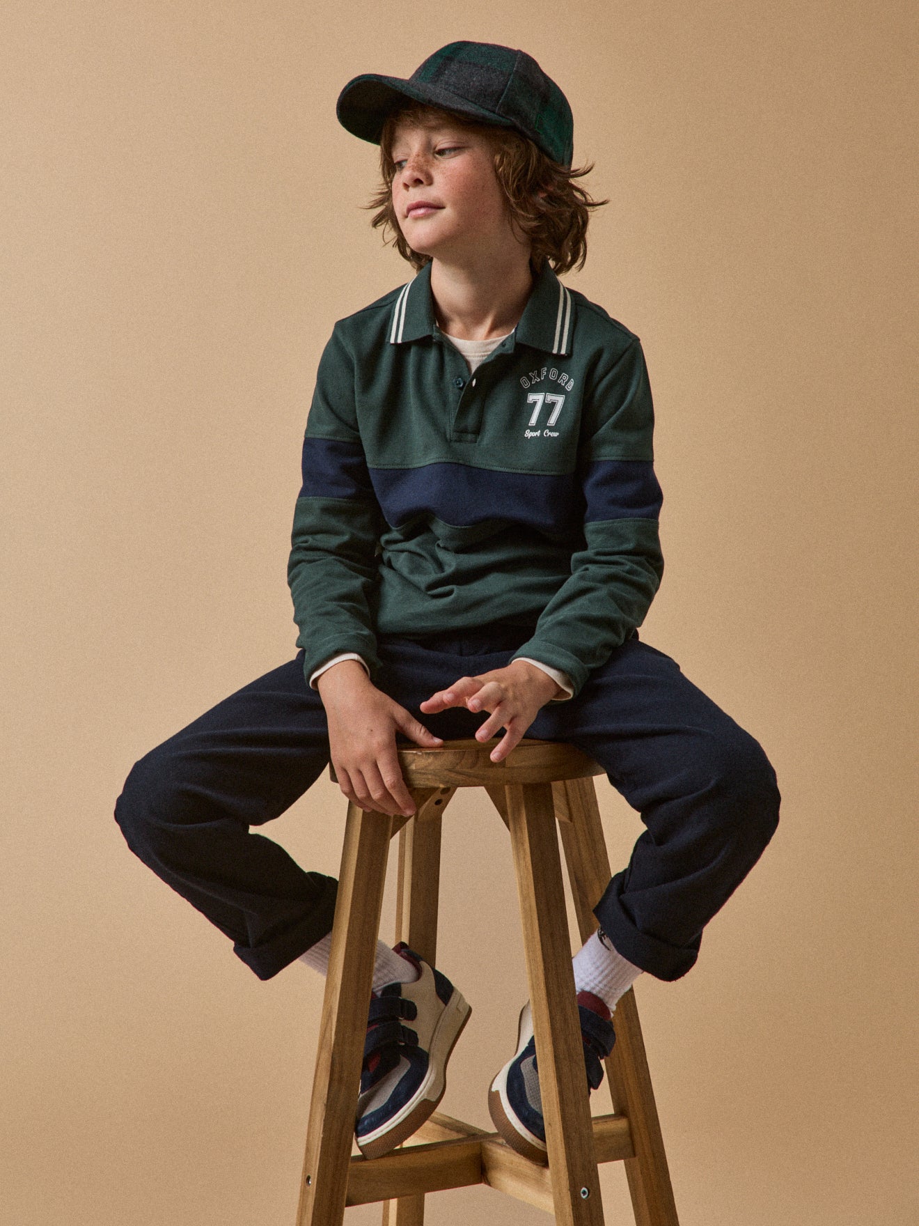 Jungen-Poloshirt aus Pikeestrick – Bio-Baumwolle