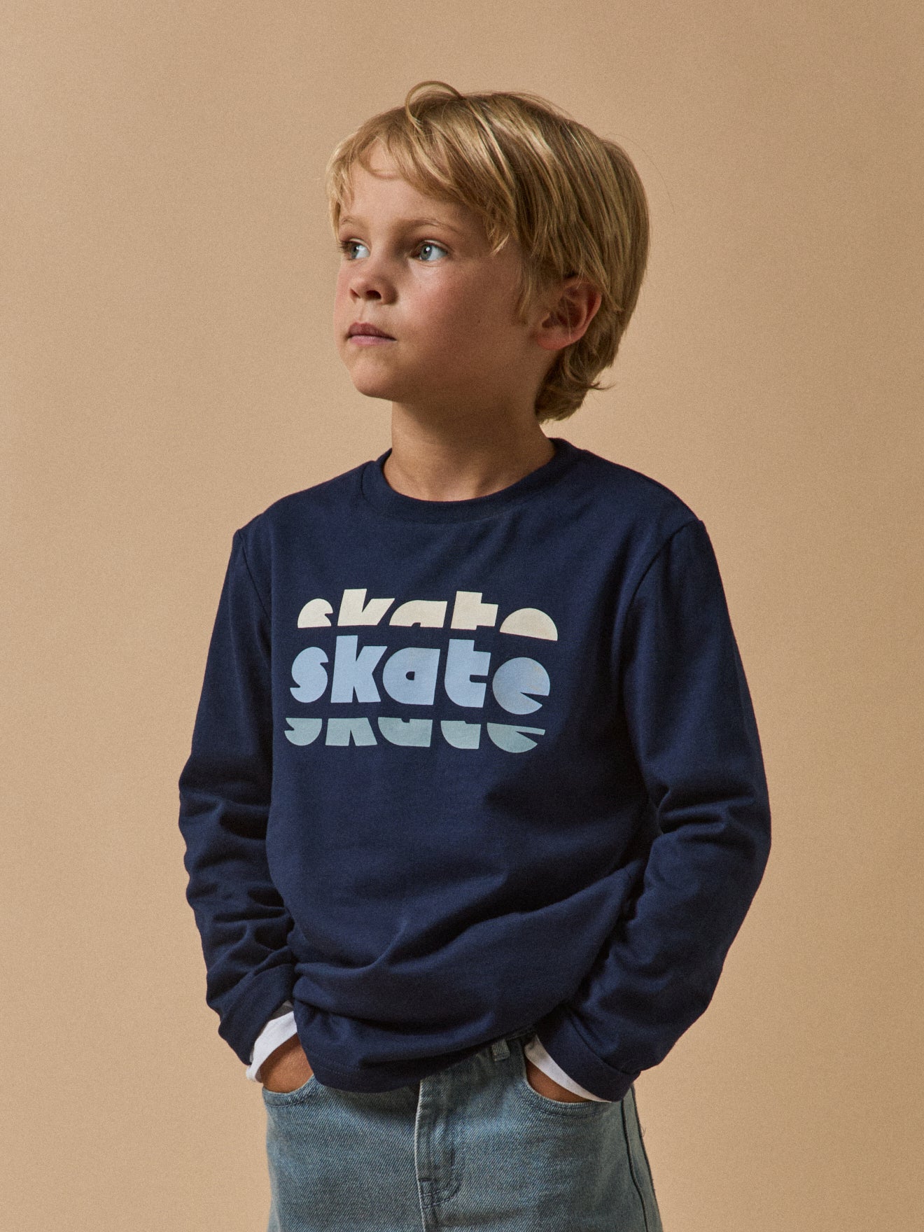 Jungen T-Shirt mit Druckmotiv – Bio-Baumwolle