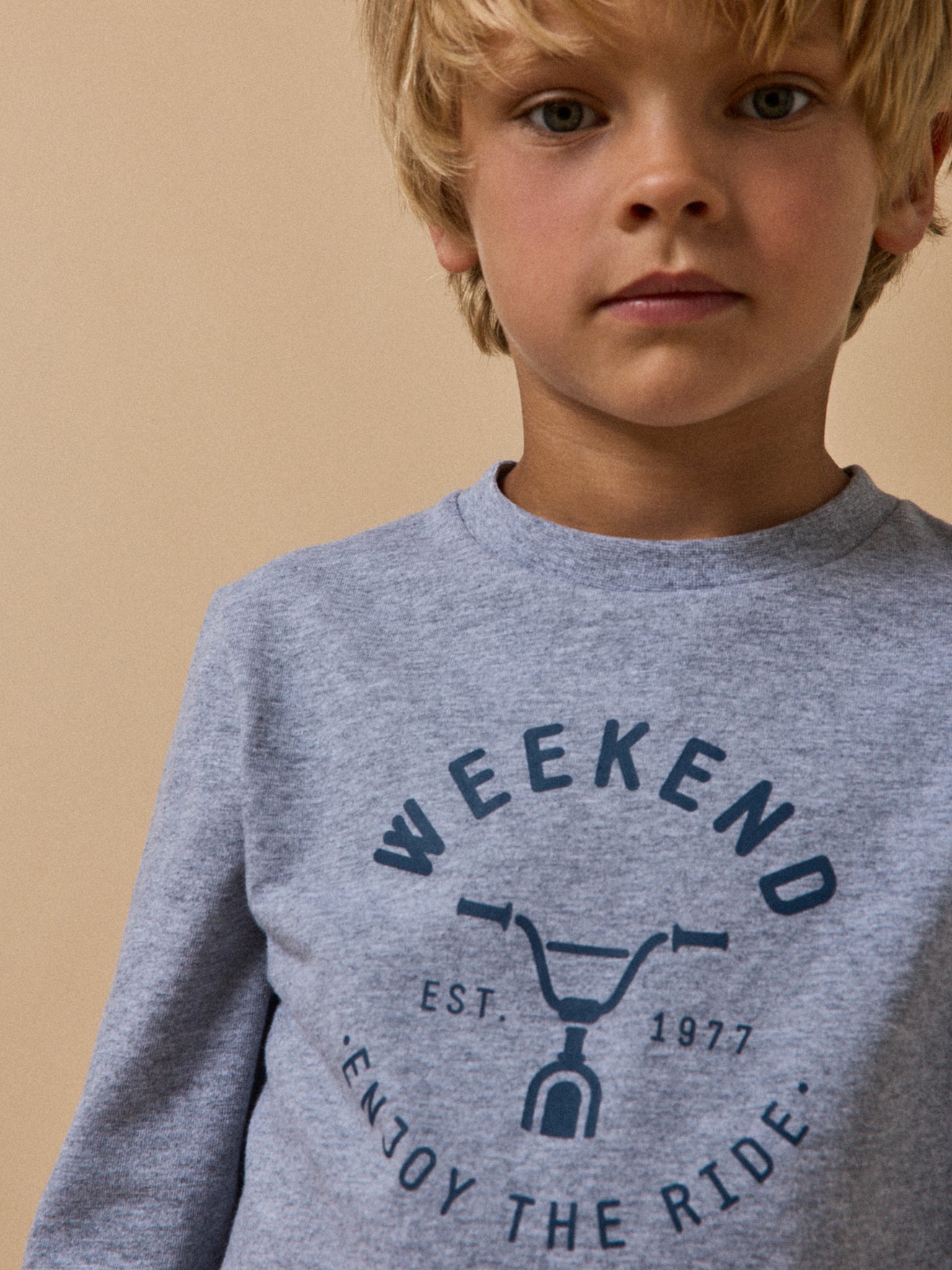 Jungen T-Shirt mit Druckmotiv – Bio-Baumwolle