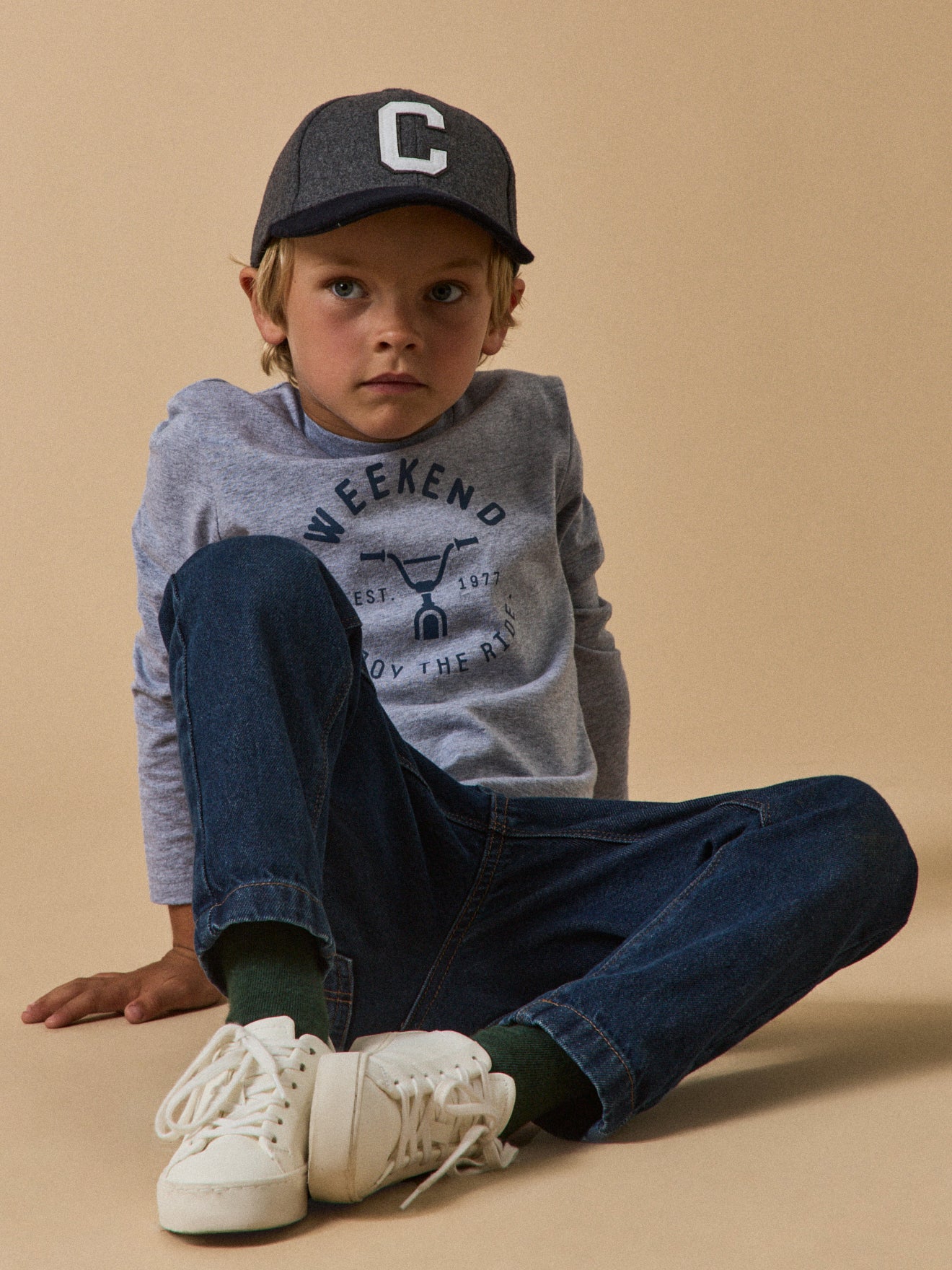 Jungen T-Shirt mit Druckmotiv – Bio-Baumwolle