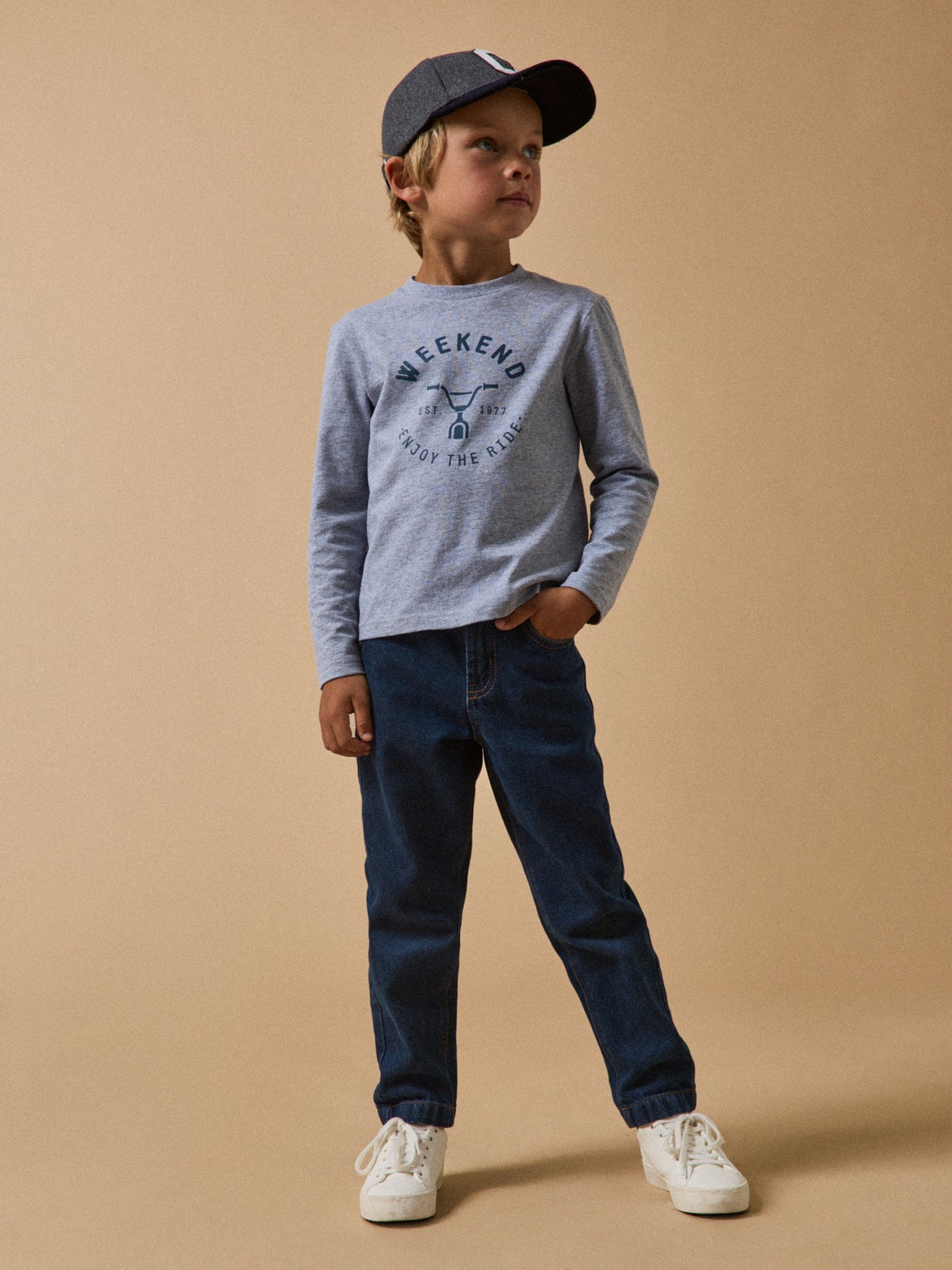 Jungen T-Shirt mit Druckmotiv – Bio-Baumwolle