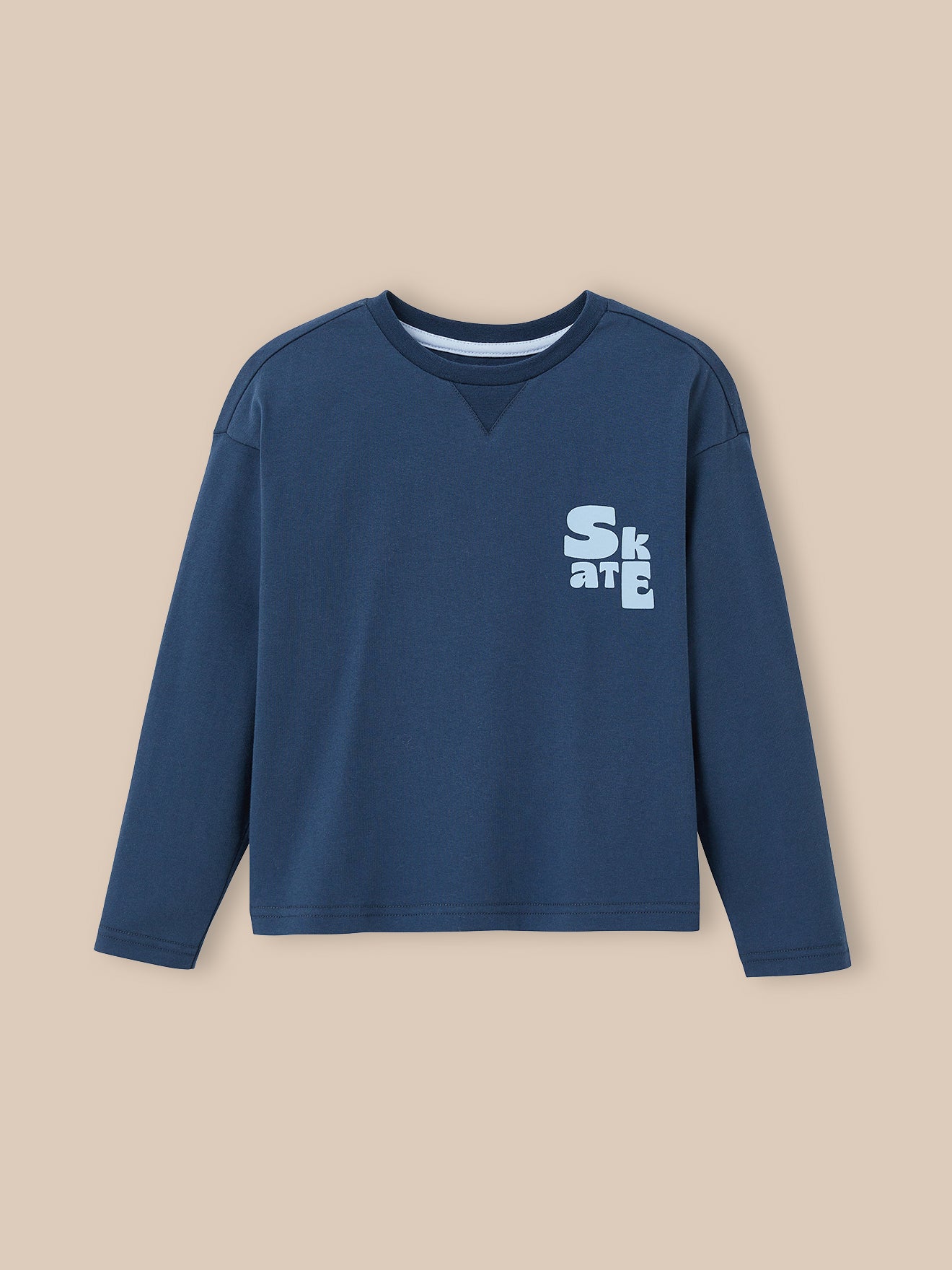 Jungen-Shirt aus dickem Jersey – Bio-Baumwolle