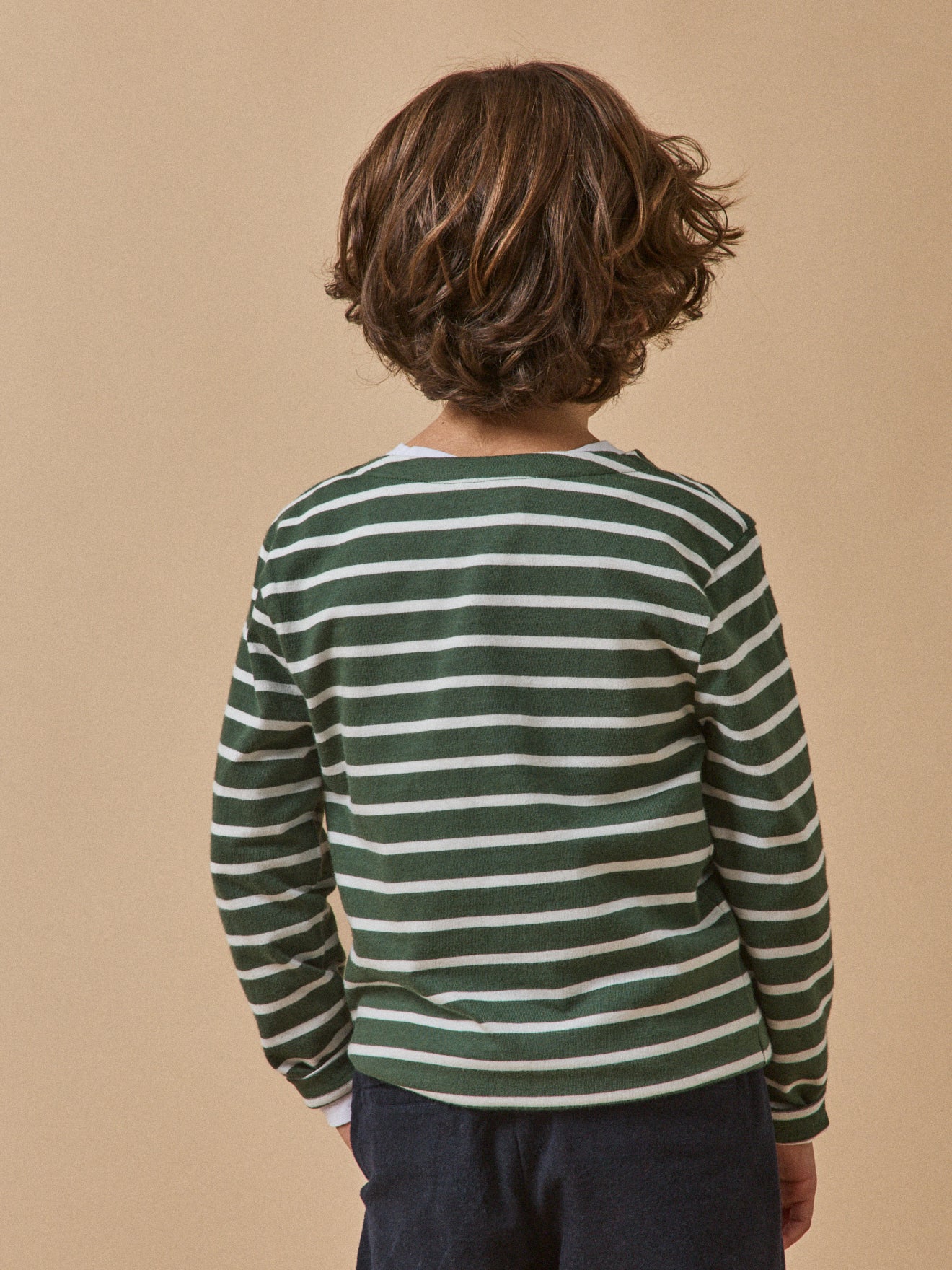 T-shirt marinière garçon - Coton biologique