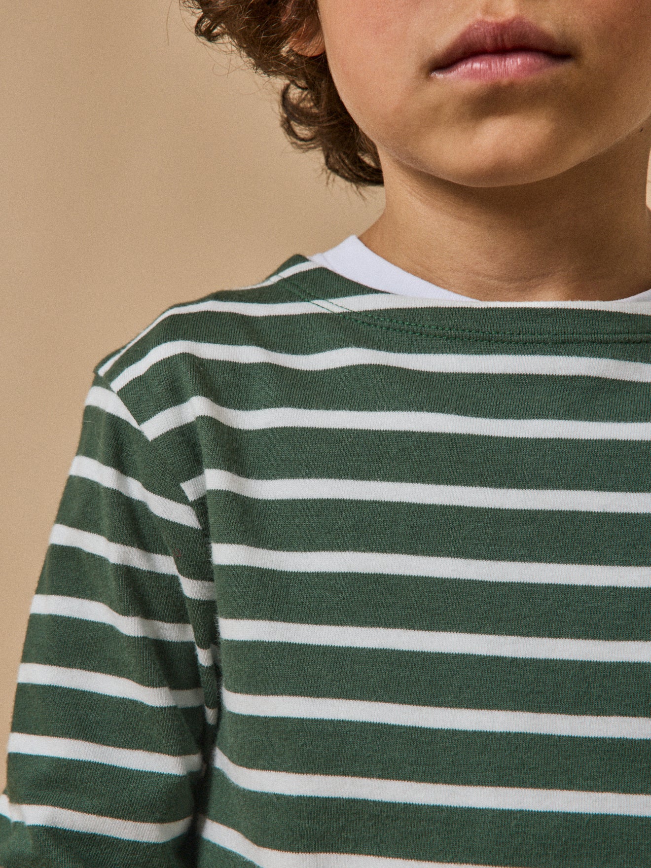 T-shirt marinière garçon - Coton biologique