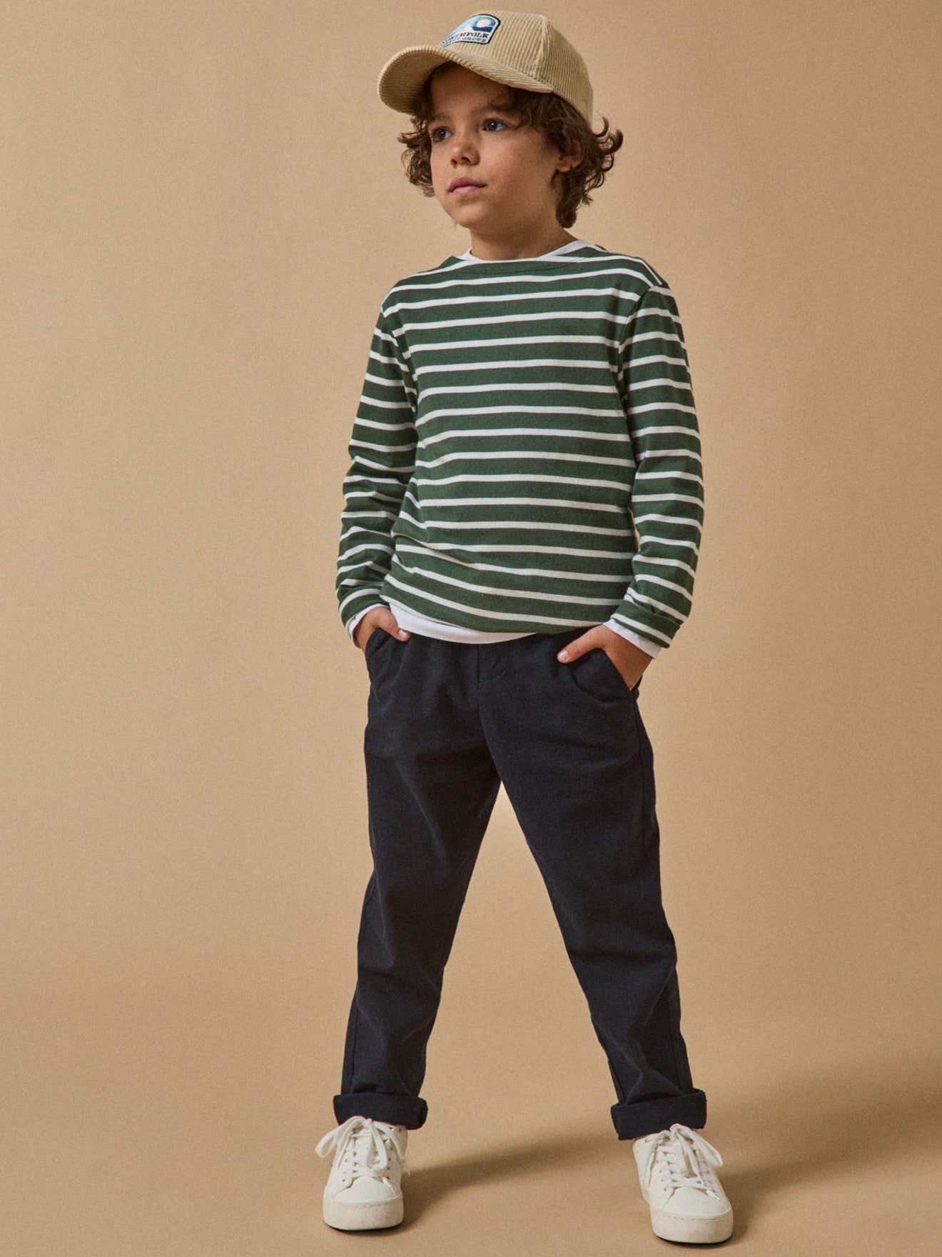 T-shirt marinière garçon - Coton biologique