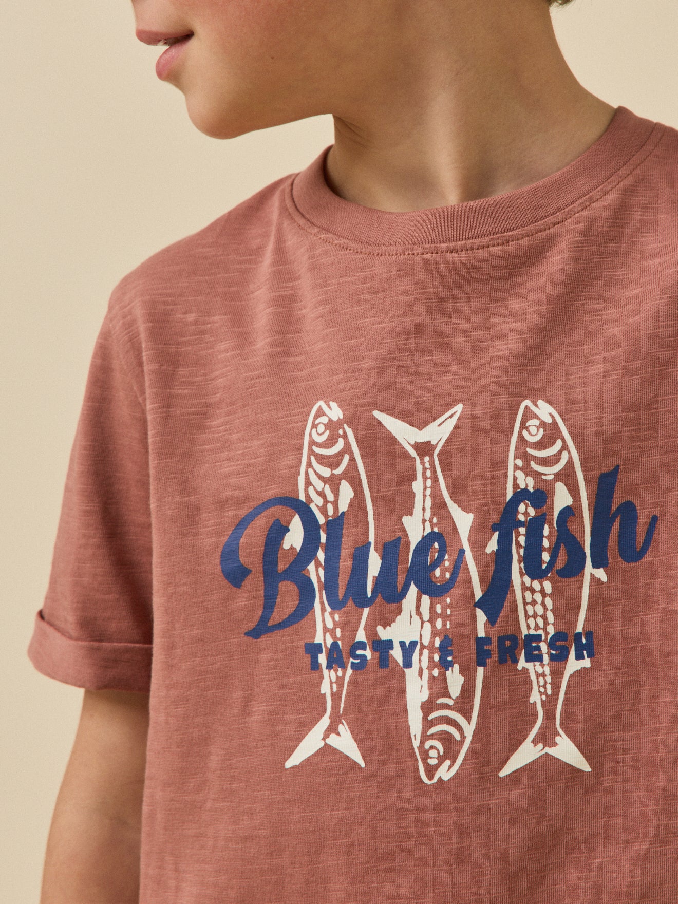 Jungen T-Shirt mit Druckmotiv – Bio-Baumwolle