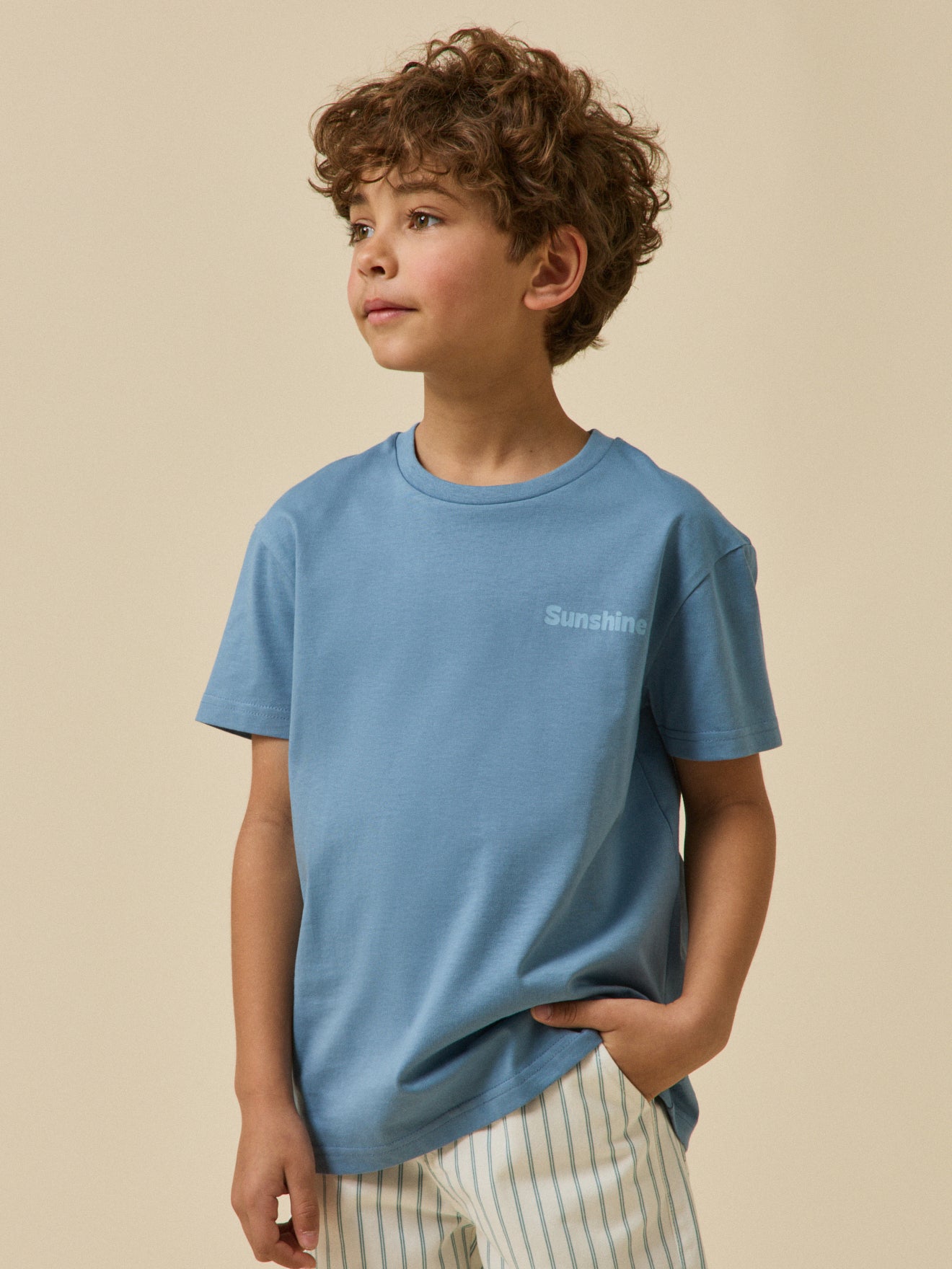 Jungen-T-Shirt « Sunshine » – Bio-Baumwolle