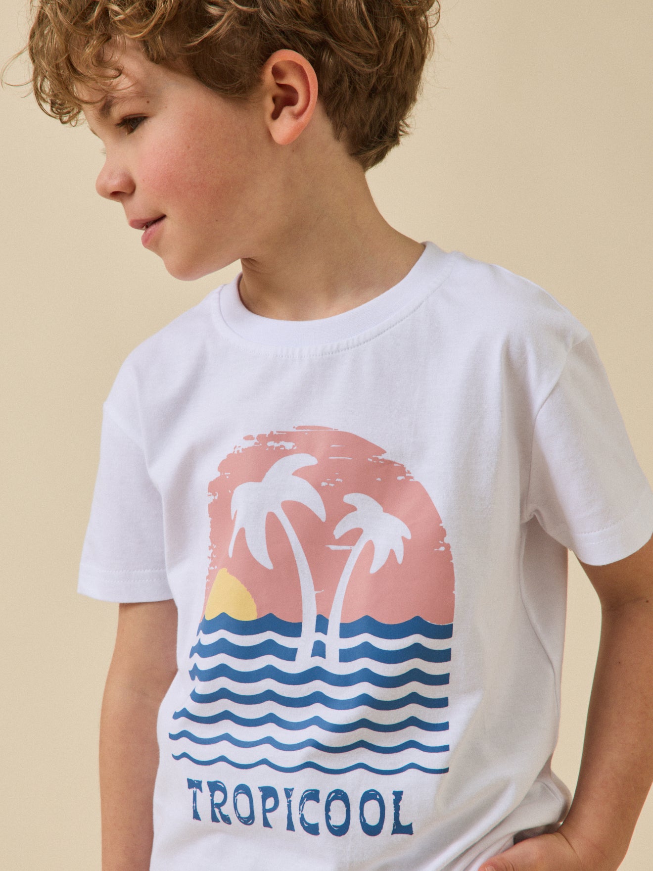 Jungen-T-Shirt « Tropicool » – Bio-Baumwolle