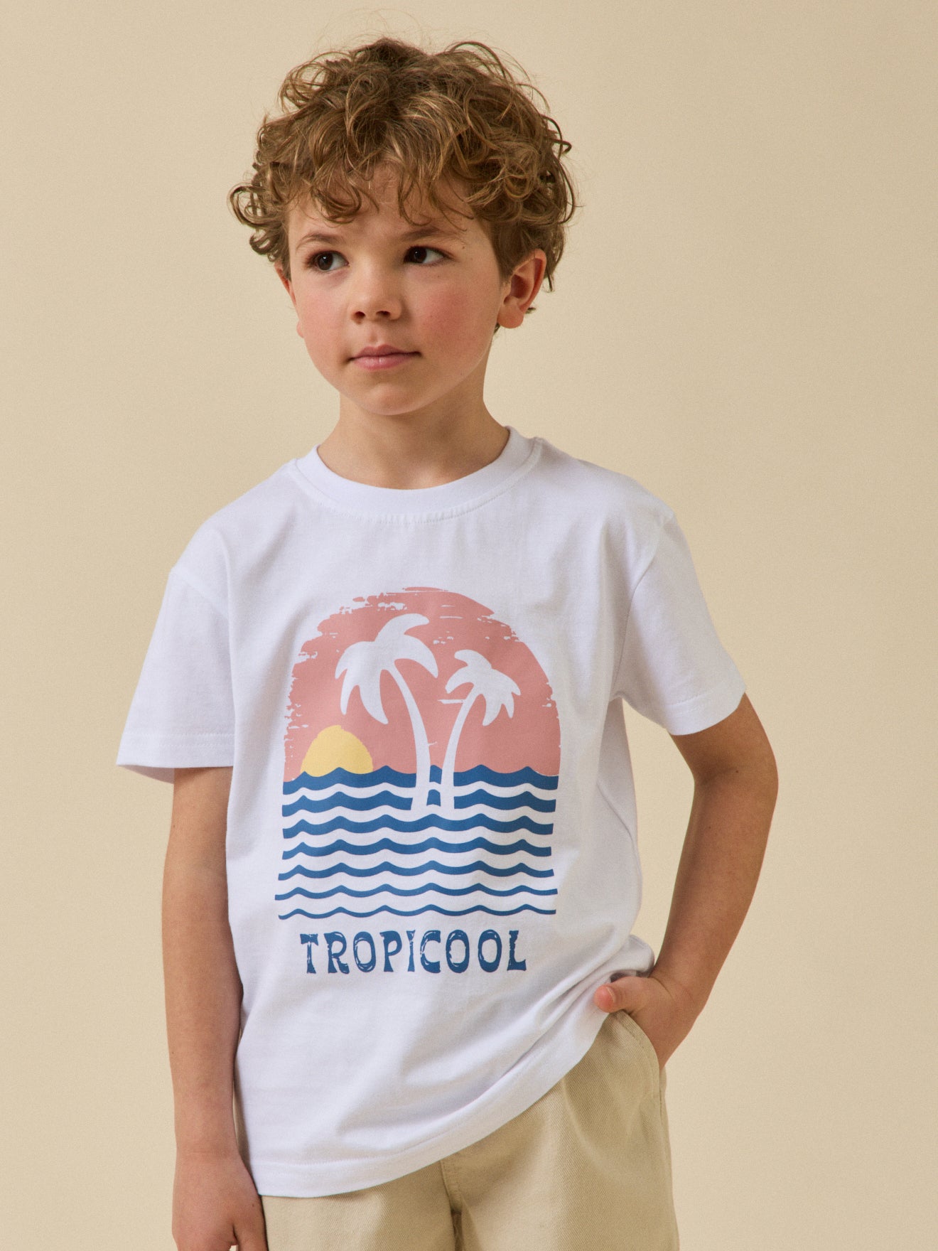 Jungen-T-Shirt « Tropicool » – Bio-Baumwolle