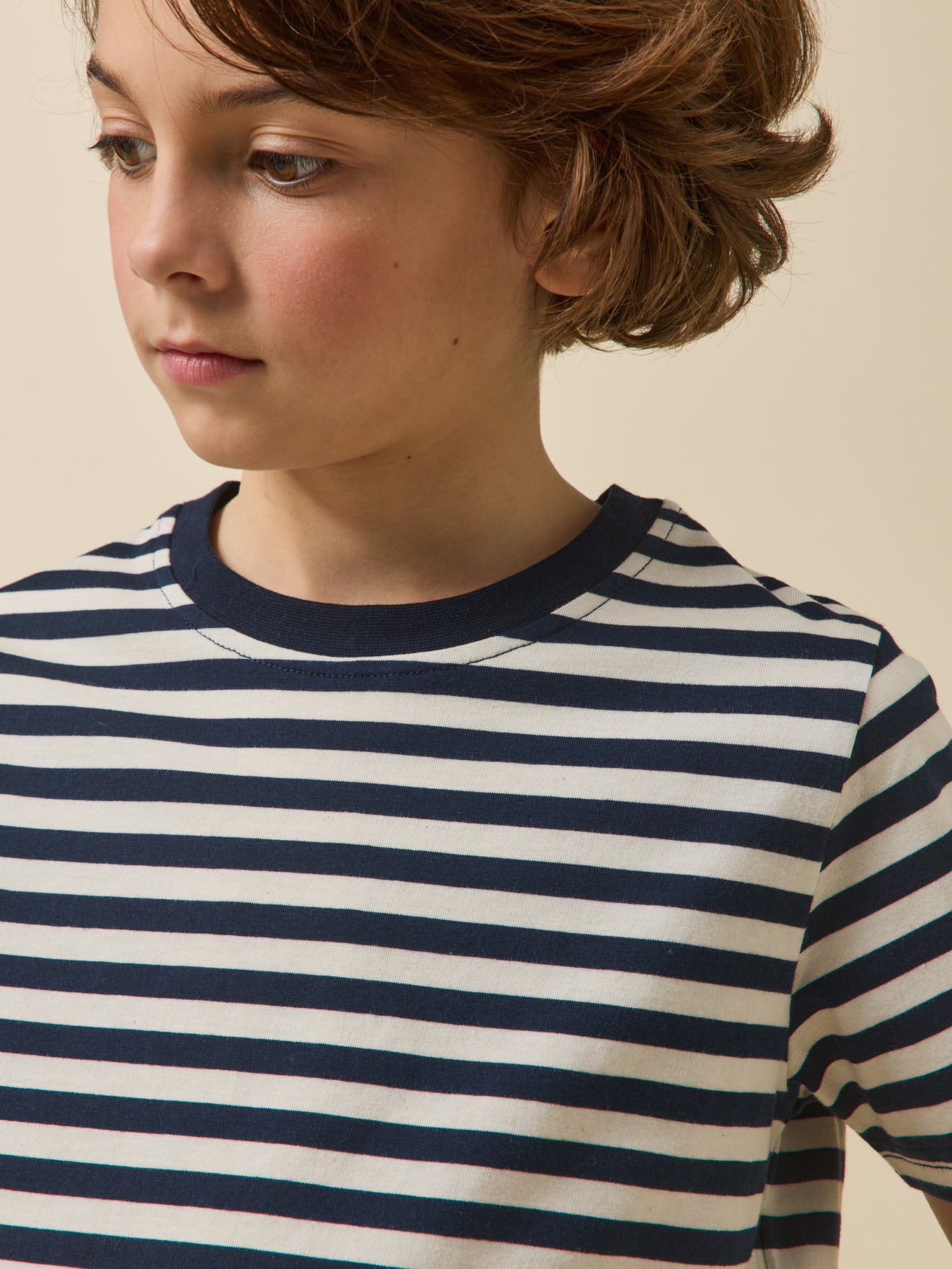 Jungen-T-Shirt mit Streifen – Bio-Baumwolle