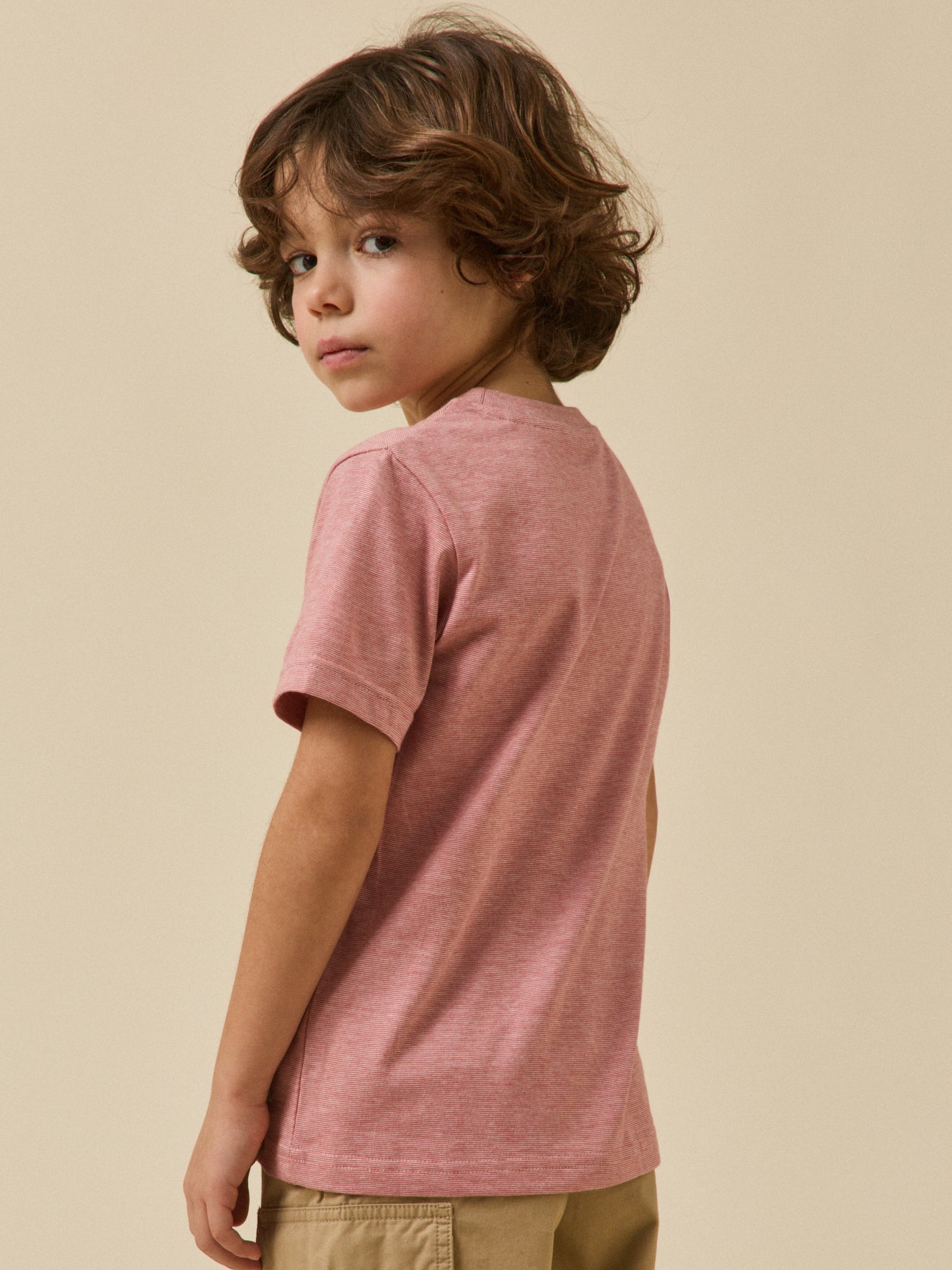 Jungen T-Shirt mit Streifen – Bio-Baumwolle