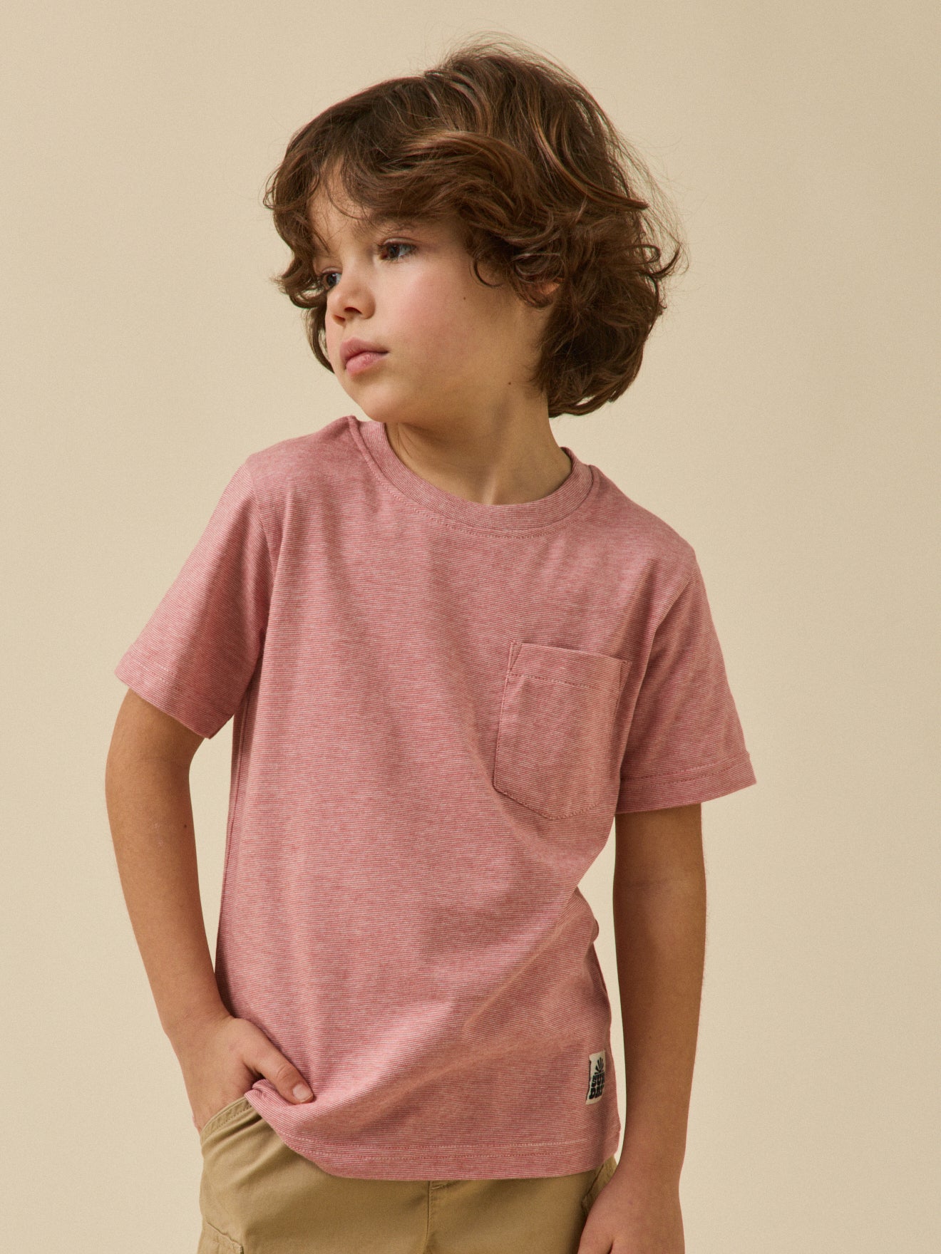 Jungen T-Shirt mit Streifen – Bio-Baumwolle