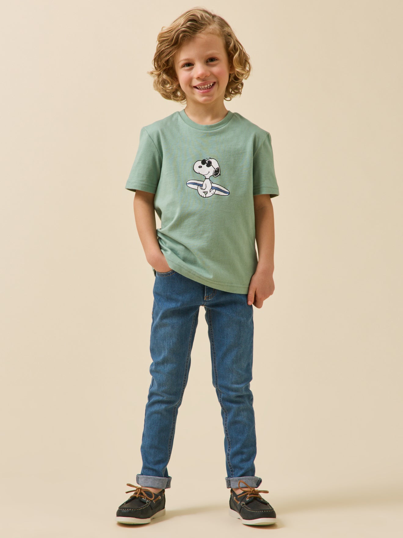 Kinder T-Shirt Cyrillus x PEANUTS(TM) – Snoopy Kollektion