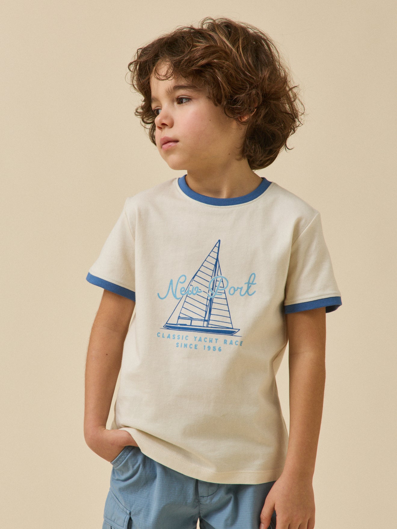Jungen T-Shirt mit Druckmotiv – Bio-Baumwolle