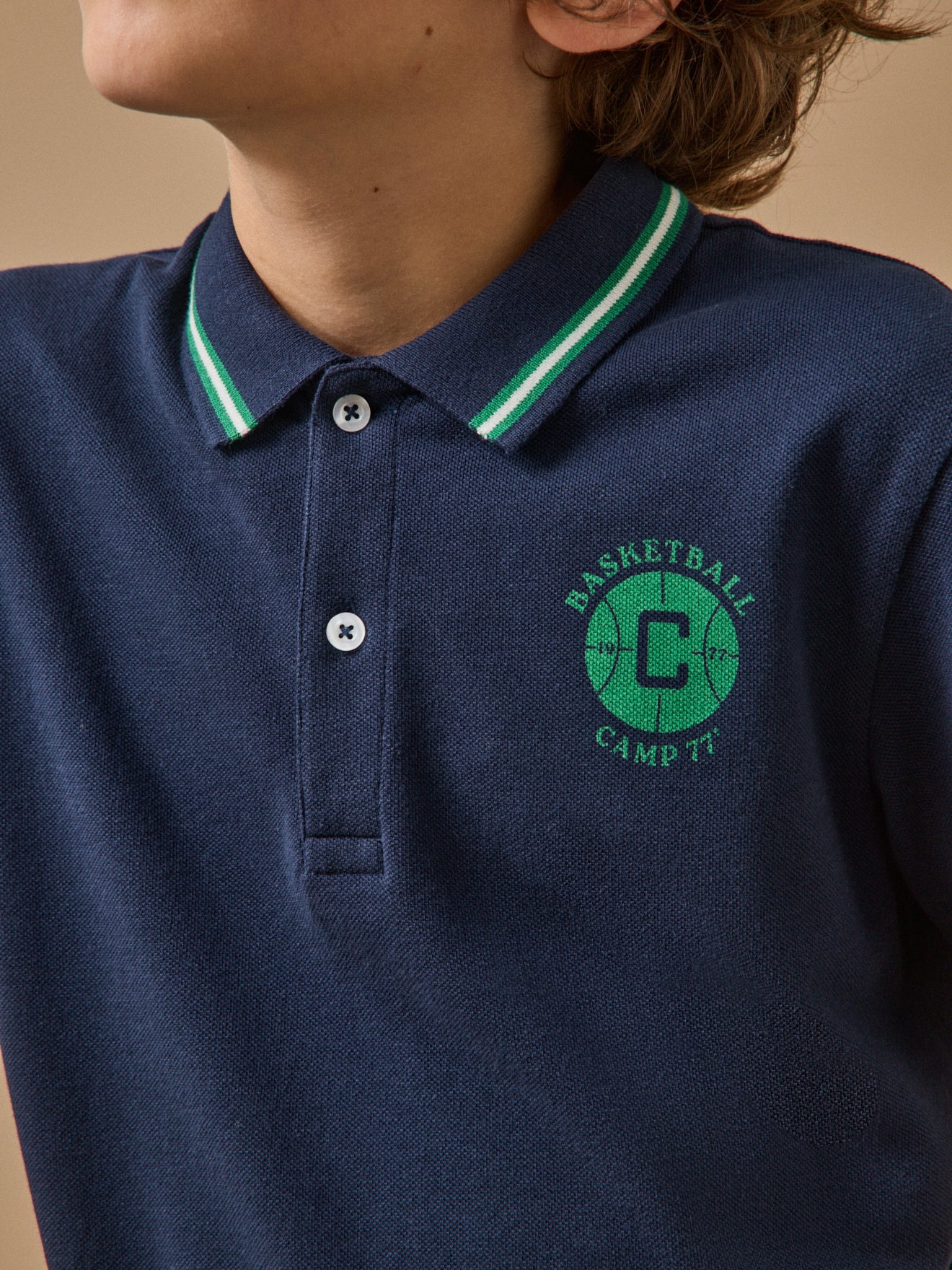 Jungen Poloshirt aus Piqué-Strick