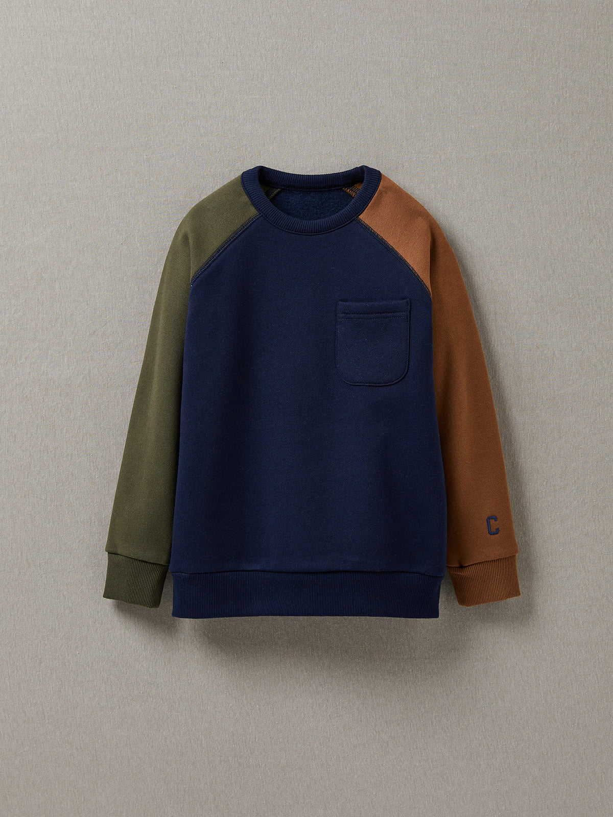 Jungen-Sweatshirt, Colorblock