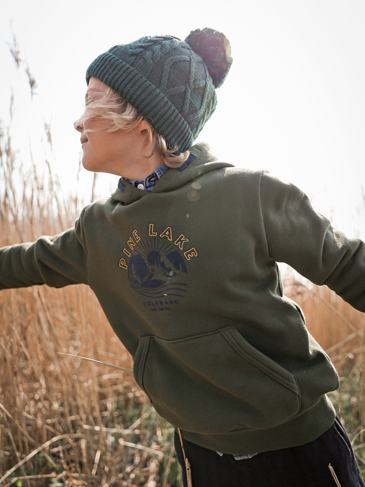 Jungen-Sweatshirt mit Kapuze