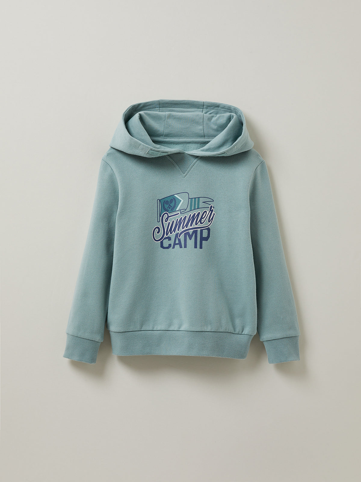 Jungen-Sweatshirt mit Kapuze - Bio-Baumwolle
