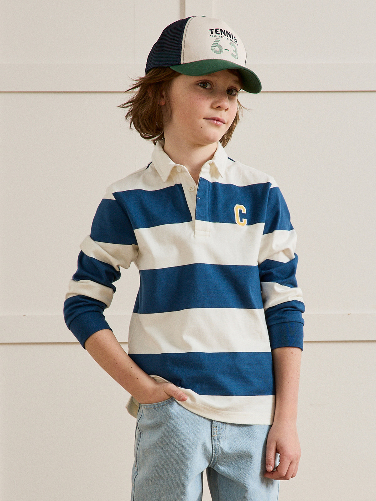 Polo-rugby Garçon - Coton biologique