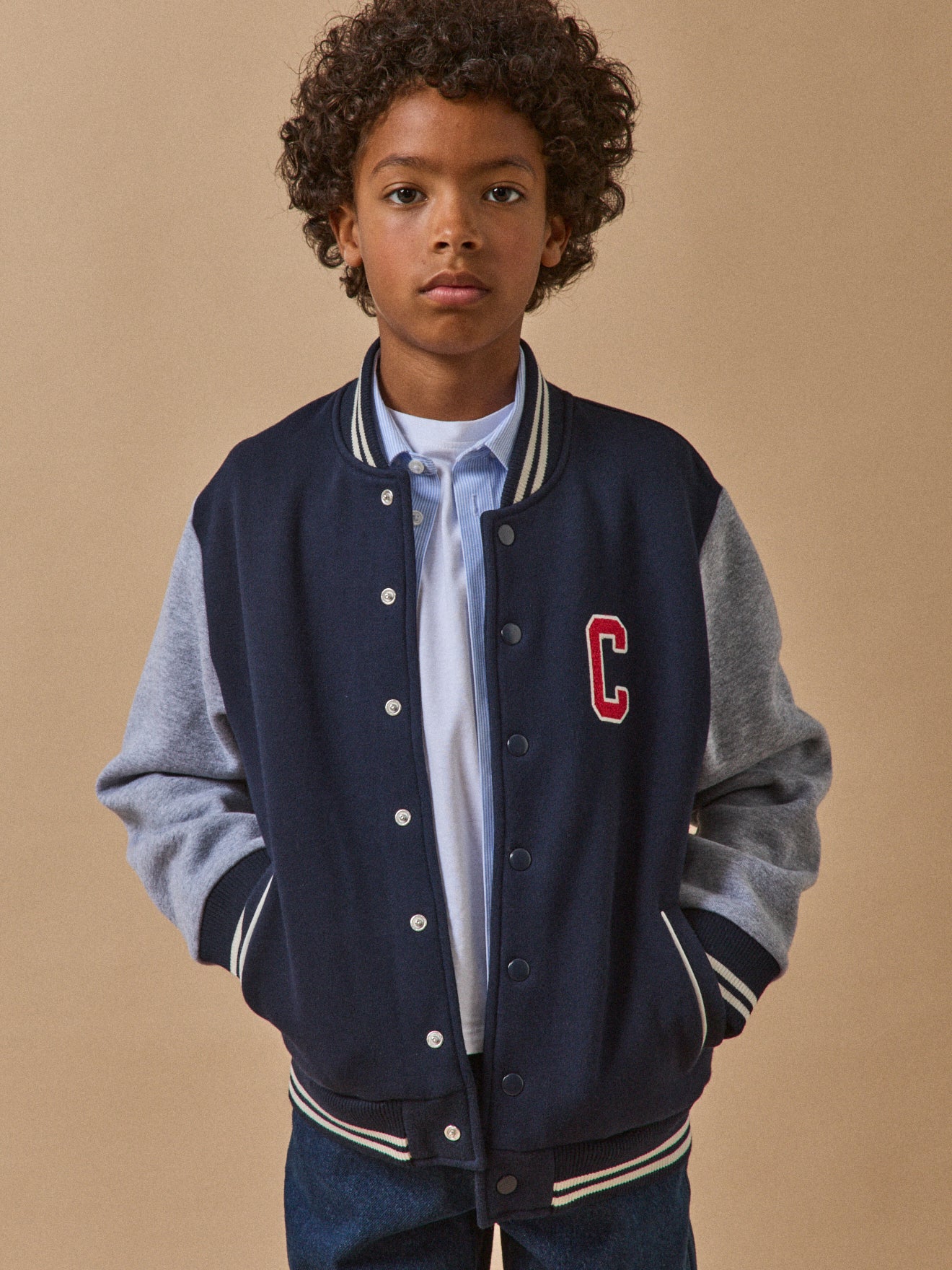 Jungen-Sweatshirt im Teddy-Schnitt