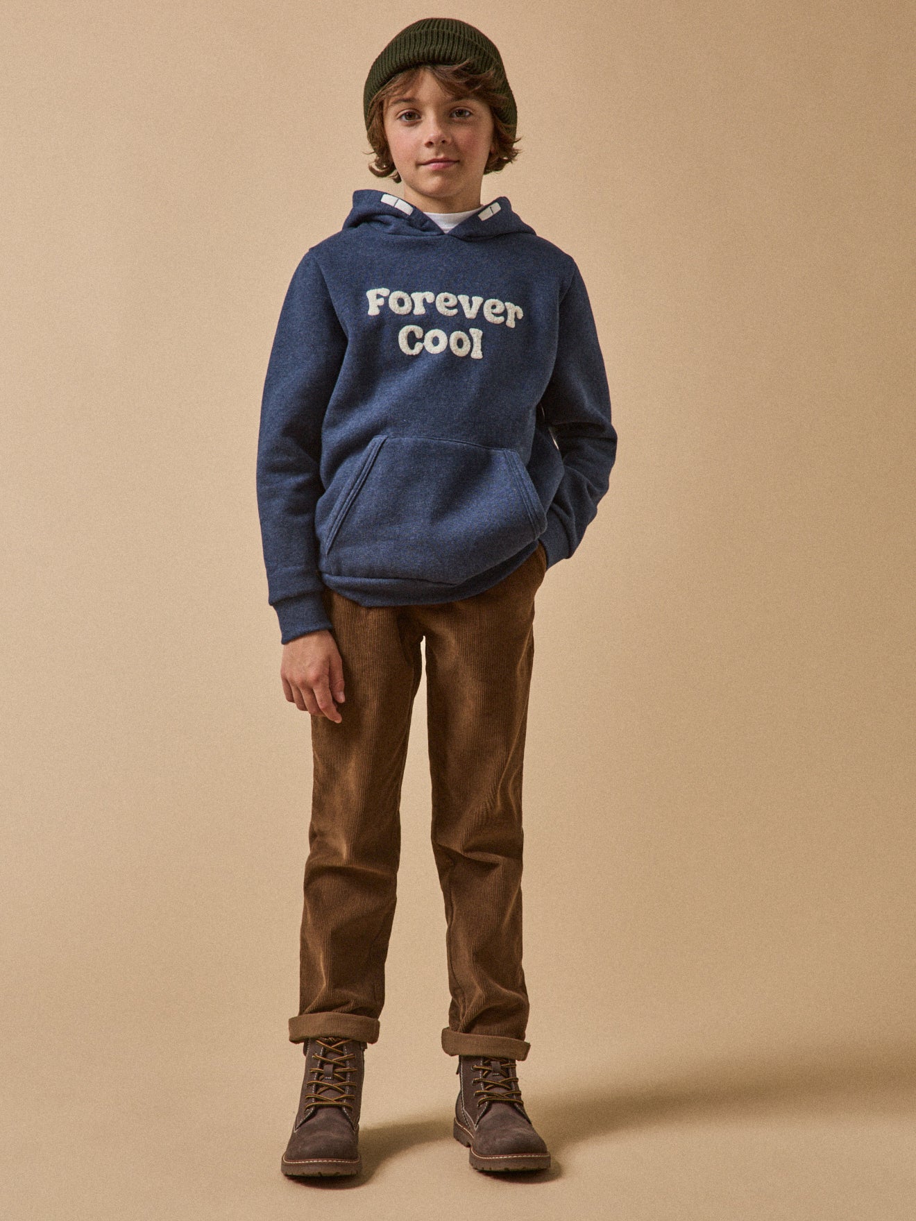 Jungen-Sweatshirt mit Kapuze