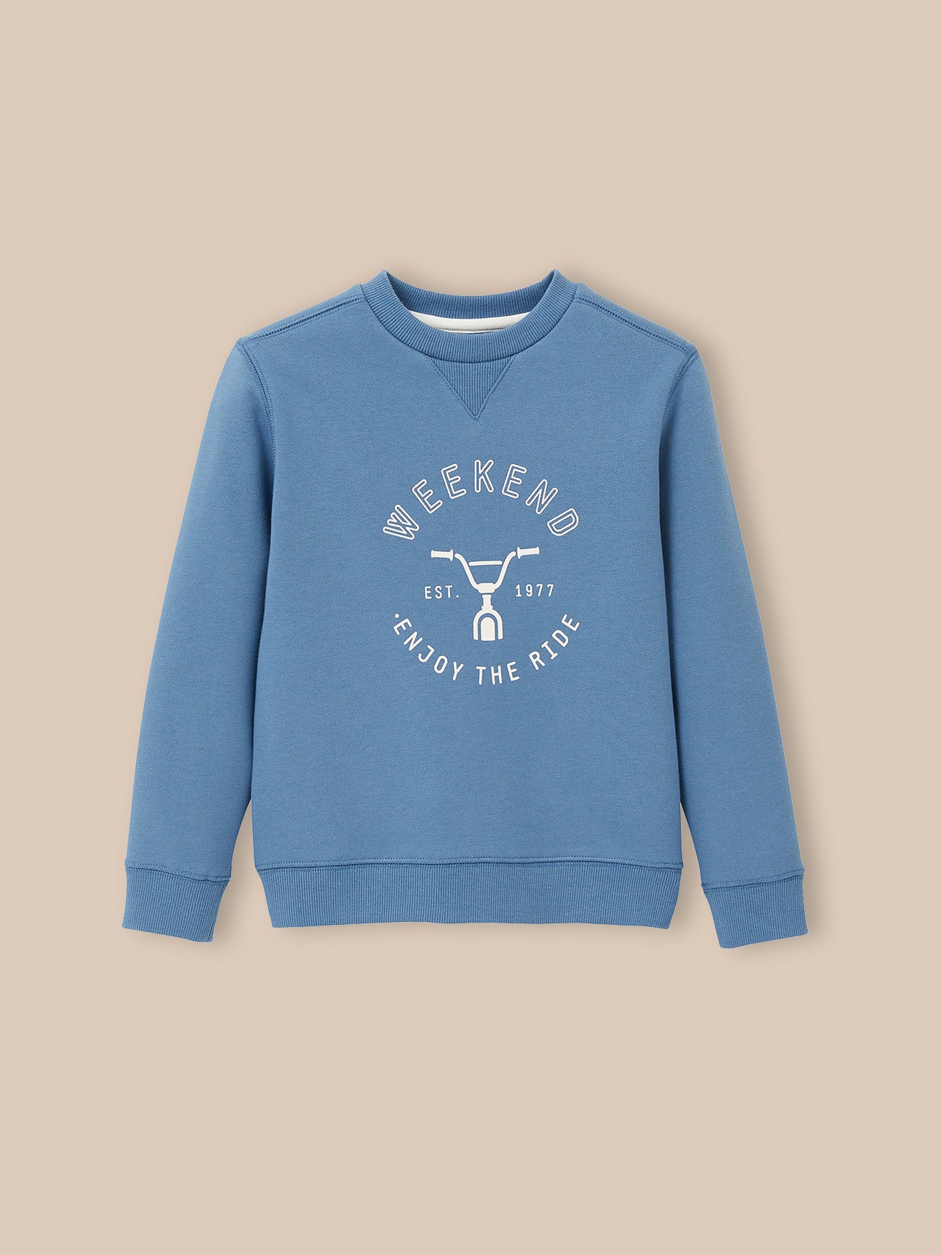 Jungen-Sweatshirt mit Fahrrad