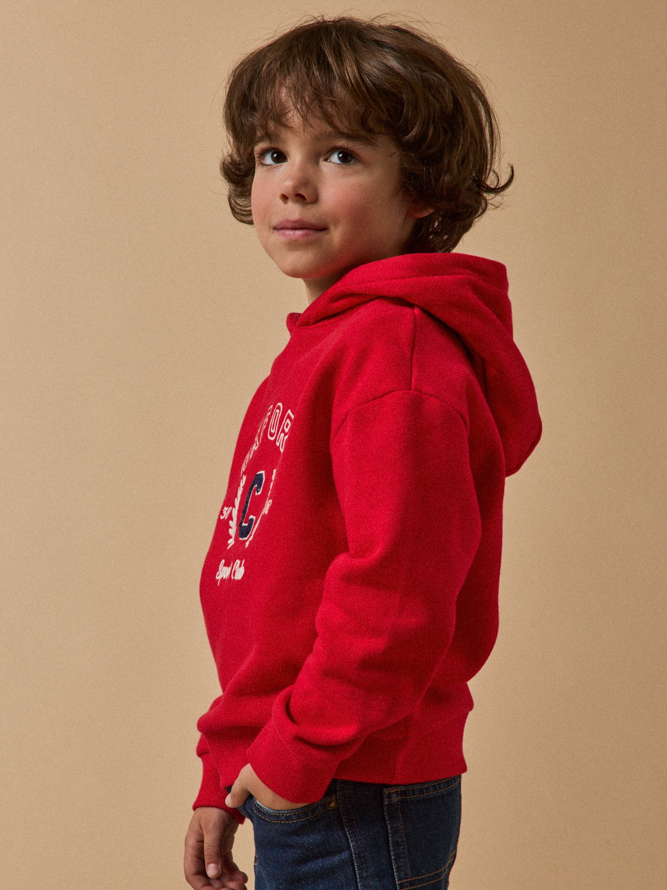Jungen-Sweatshirt mit Stickerei – Bio-Baumwolle