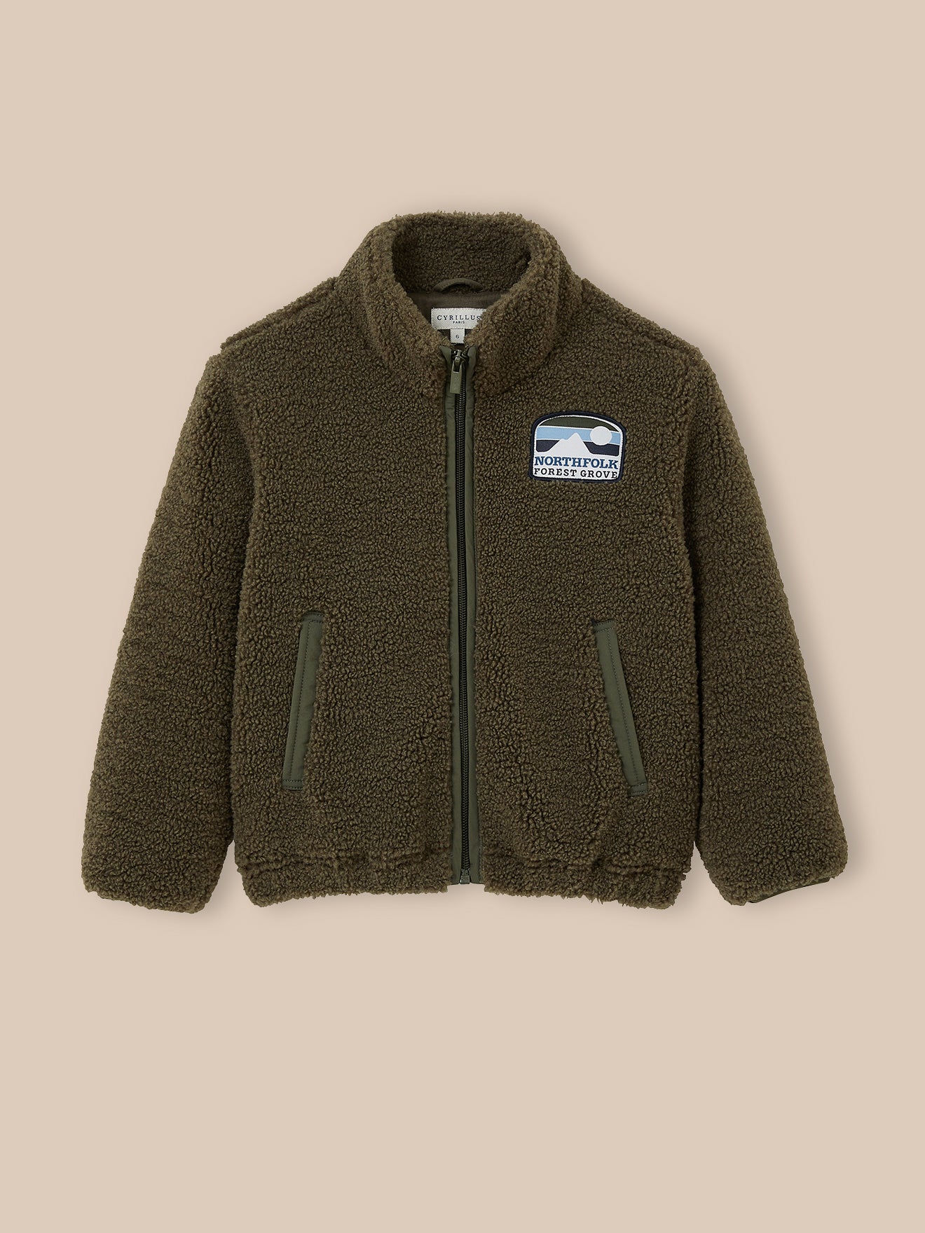 Jungen-Cardigan aus Sherpa